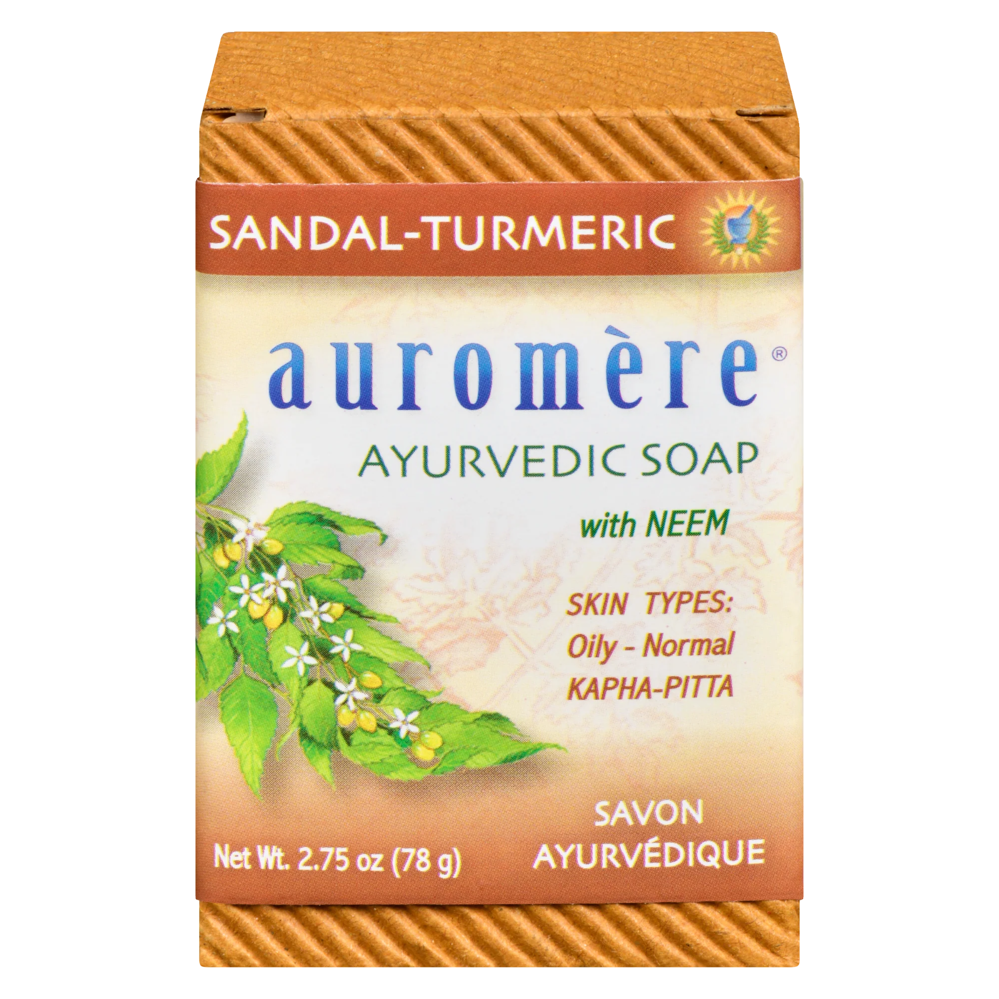 Auromere - Ayurvedic Soap Sandal-Turmeric