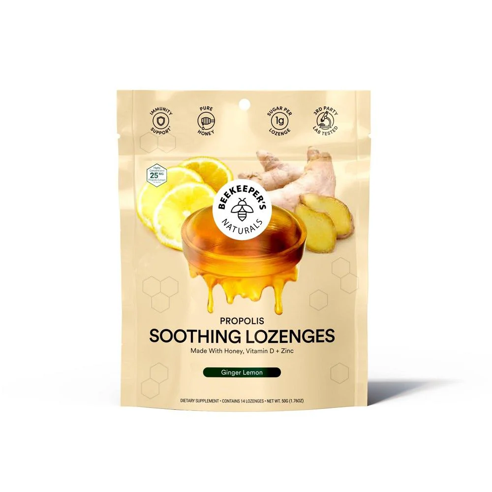 Beekeeper's Naturals - Propolis Lozenges Ginger Lemon