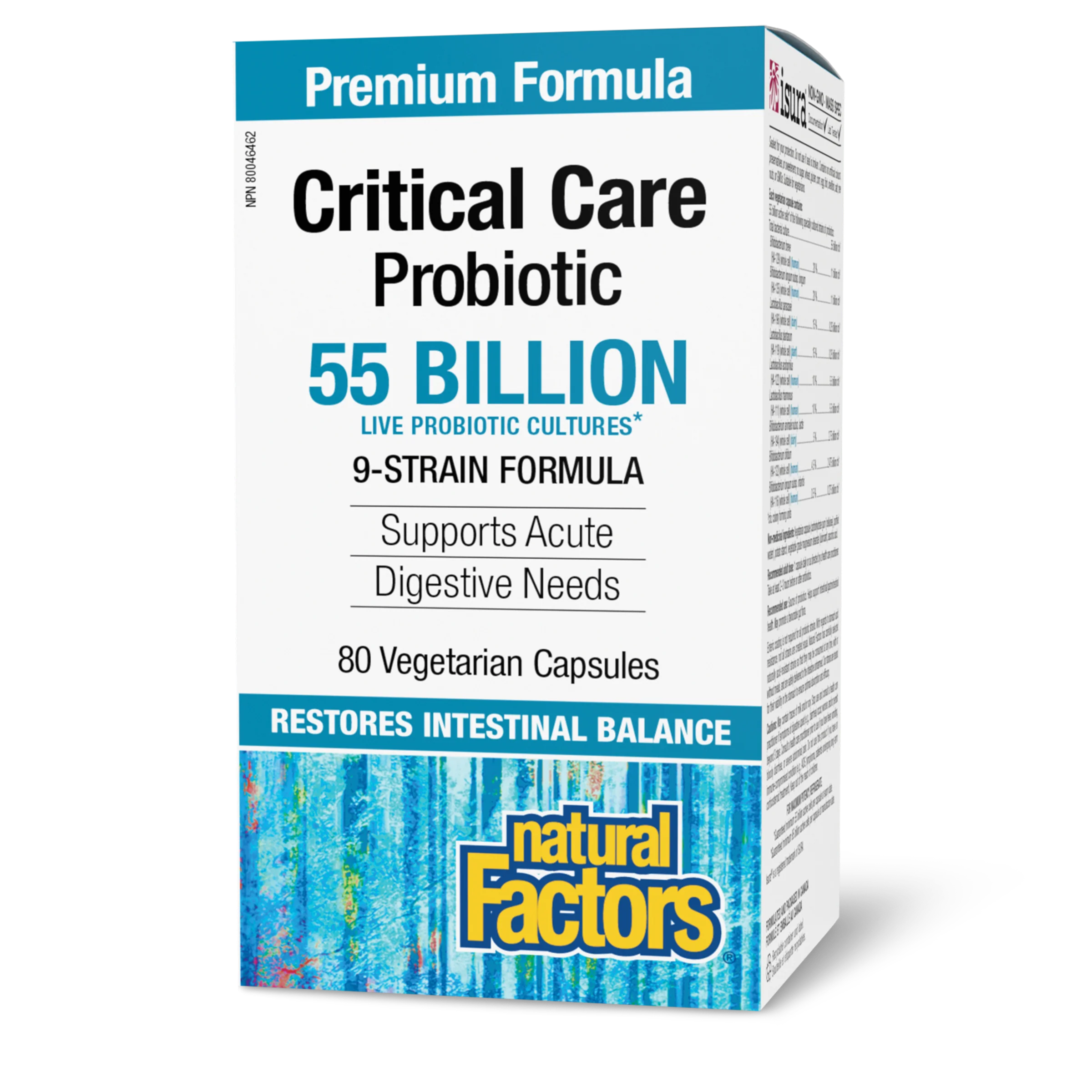 Natural Factors - Critical Care Probiotic 55 Billion