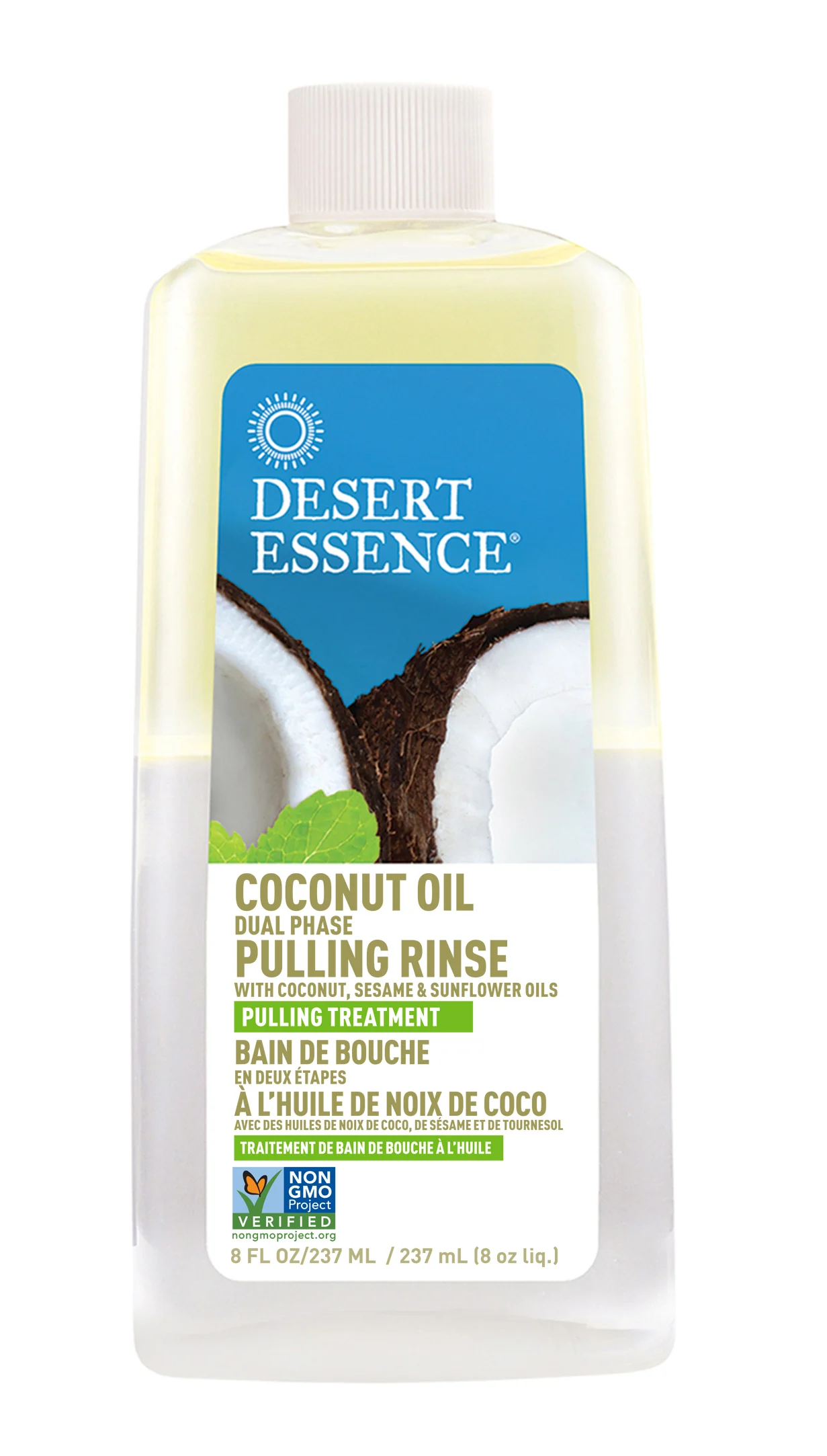 Desert Essence - Coconut Oil Dual Phase Pulling Rinse