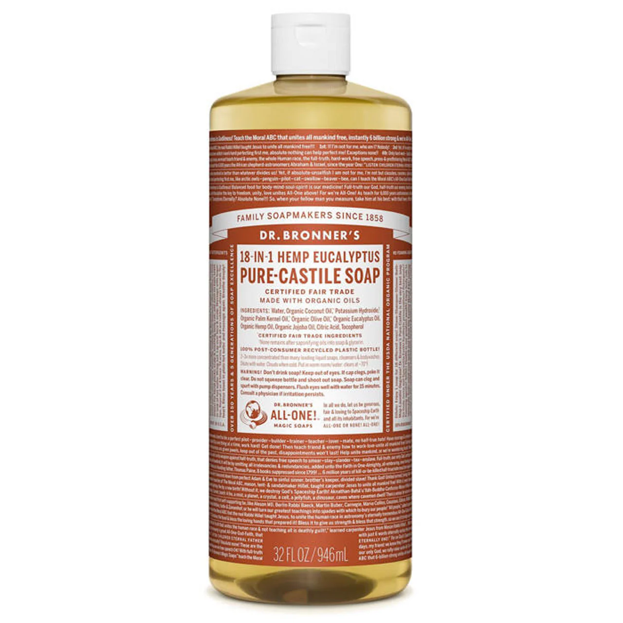 Dr. Bronner's - Organic Eucalyptus Castile Soap 946 mL