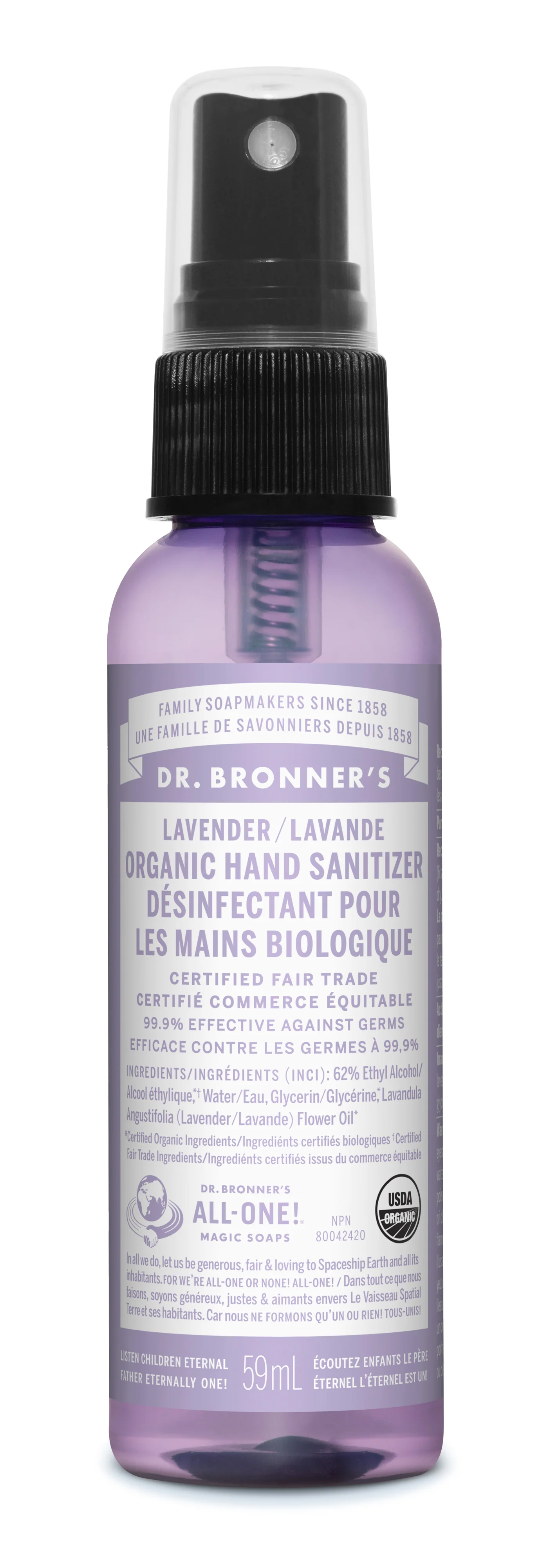 Dr. Bronner's - Hand Sanitizing Spray Lavender
