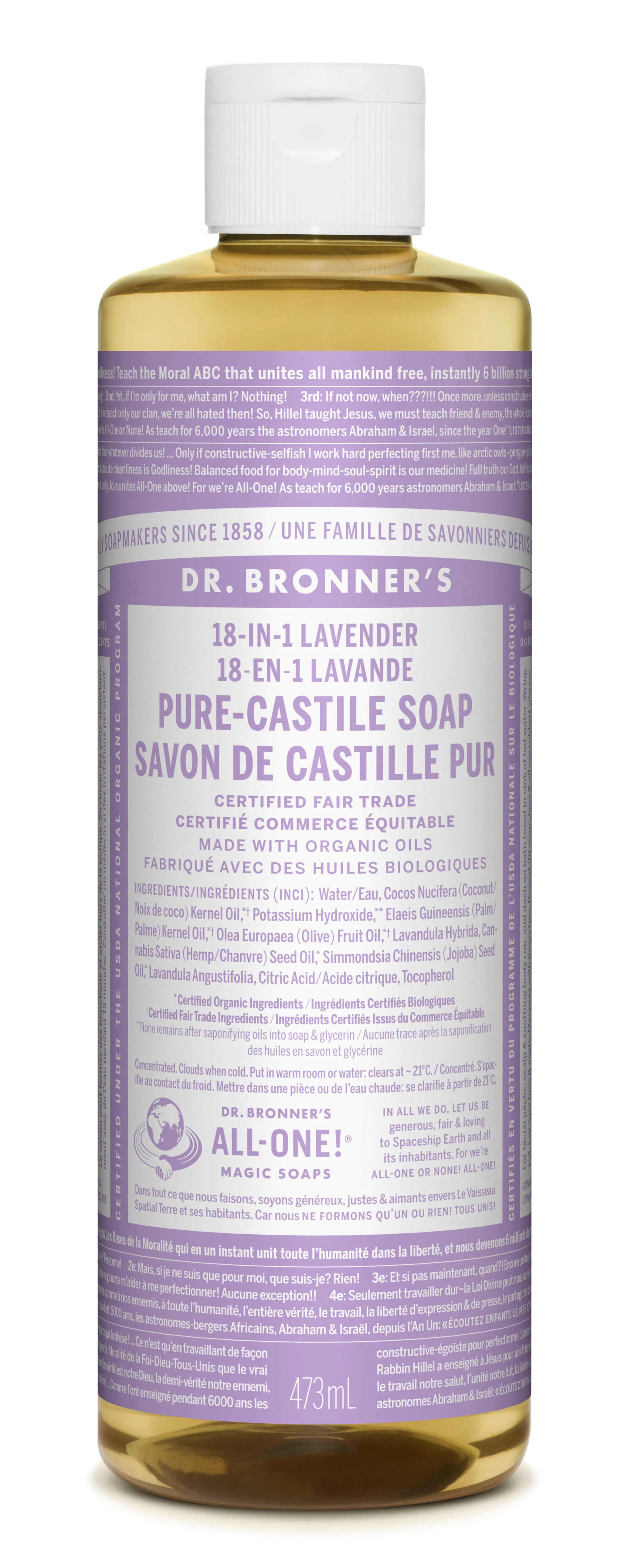 Dr. Bronner's - Pure Castile Soap Lavender 473 mL
