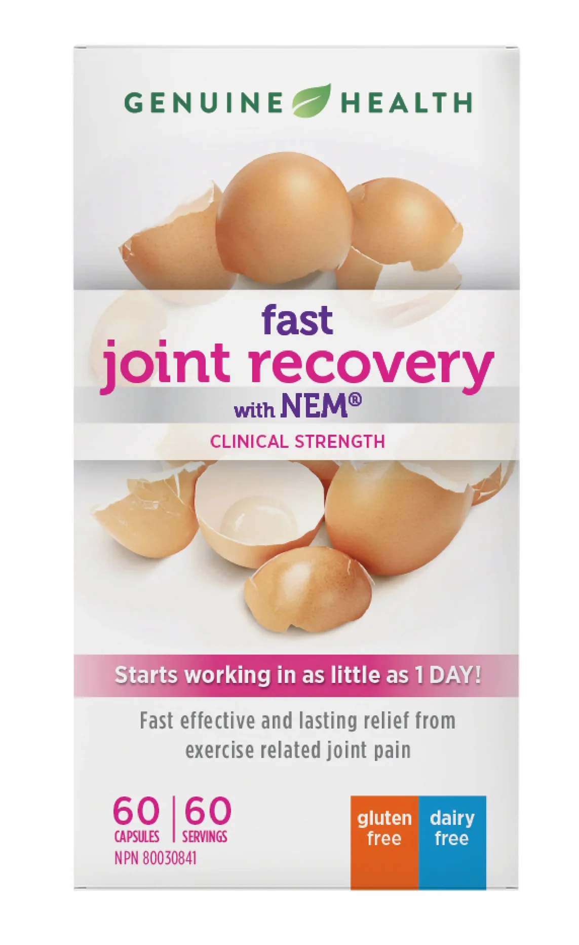 Genuine Health - Fast Joint Recovery with NEM