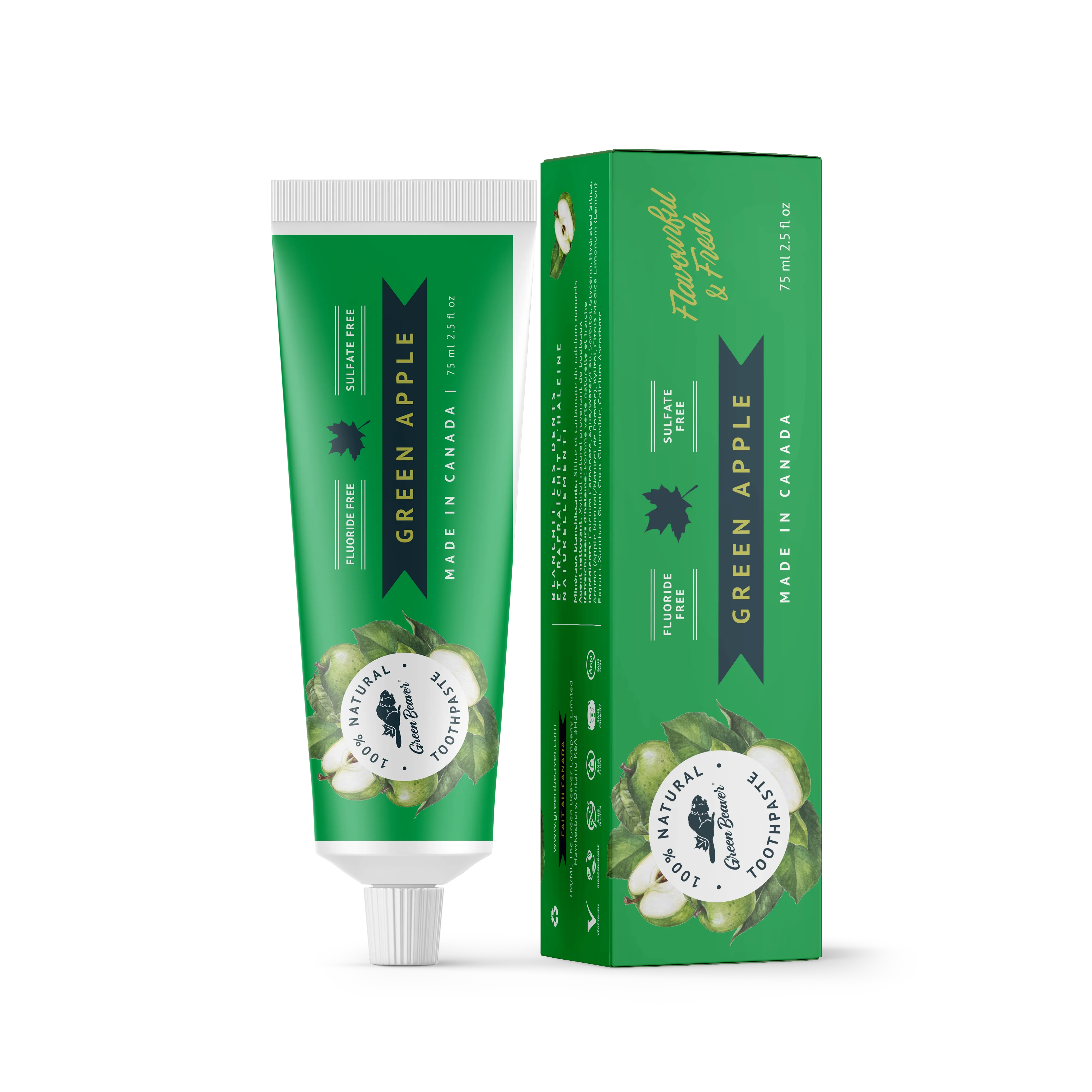 Green Beaver - Natural Toothpaste Green Apple