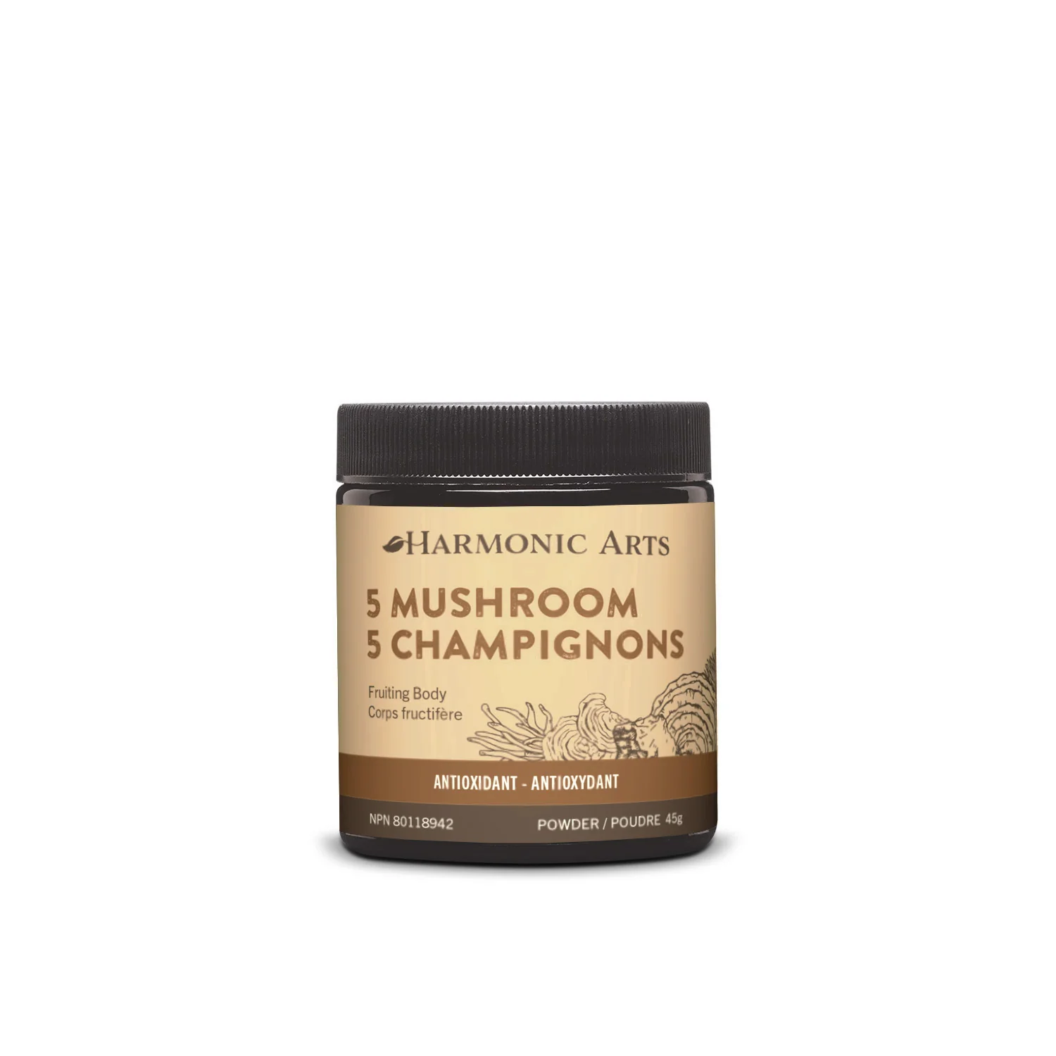 Harmonic Arts - 5 Mushroom Concentrated Powder