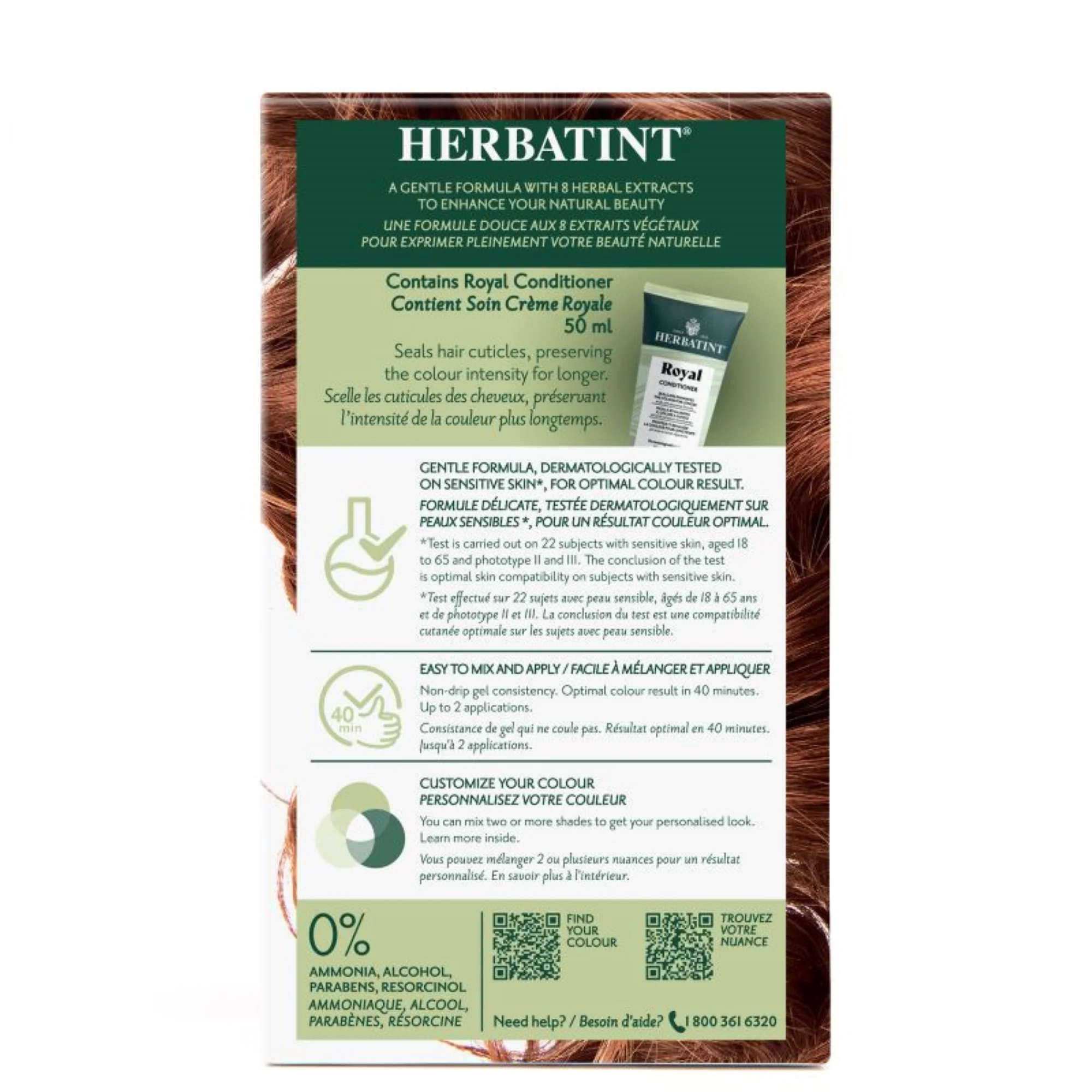 Herbatint - Permanent Hair Colour 7R Copper Blonde - Image 2