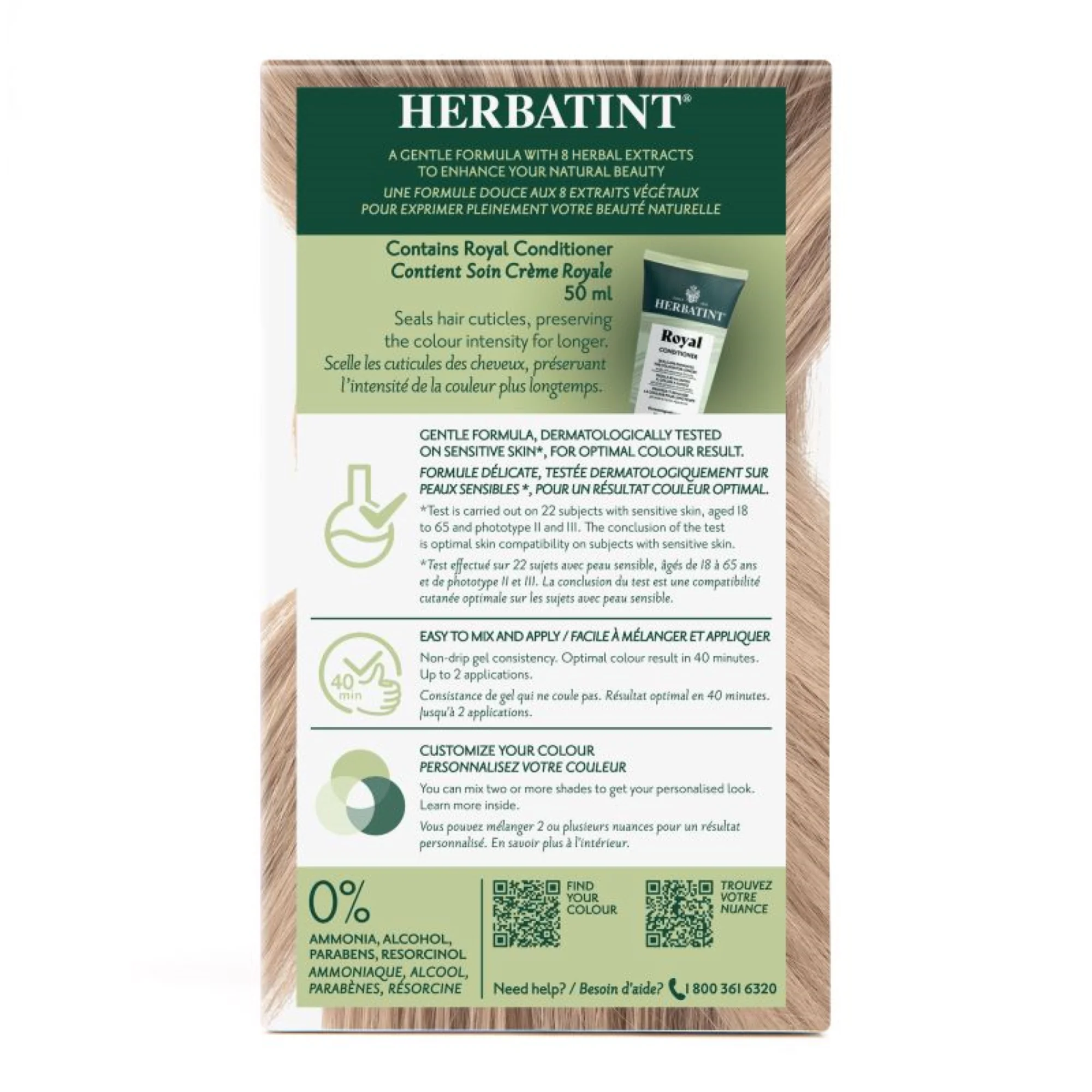 Herbatint - Permanent Hair Colour 8N Light Blonde - Image 4