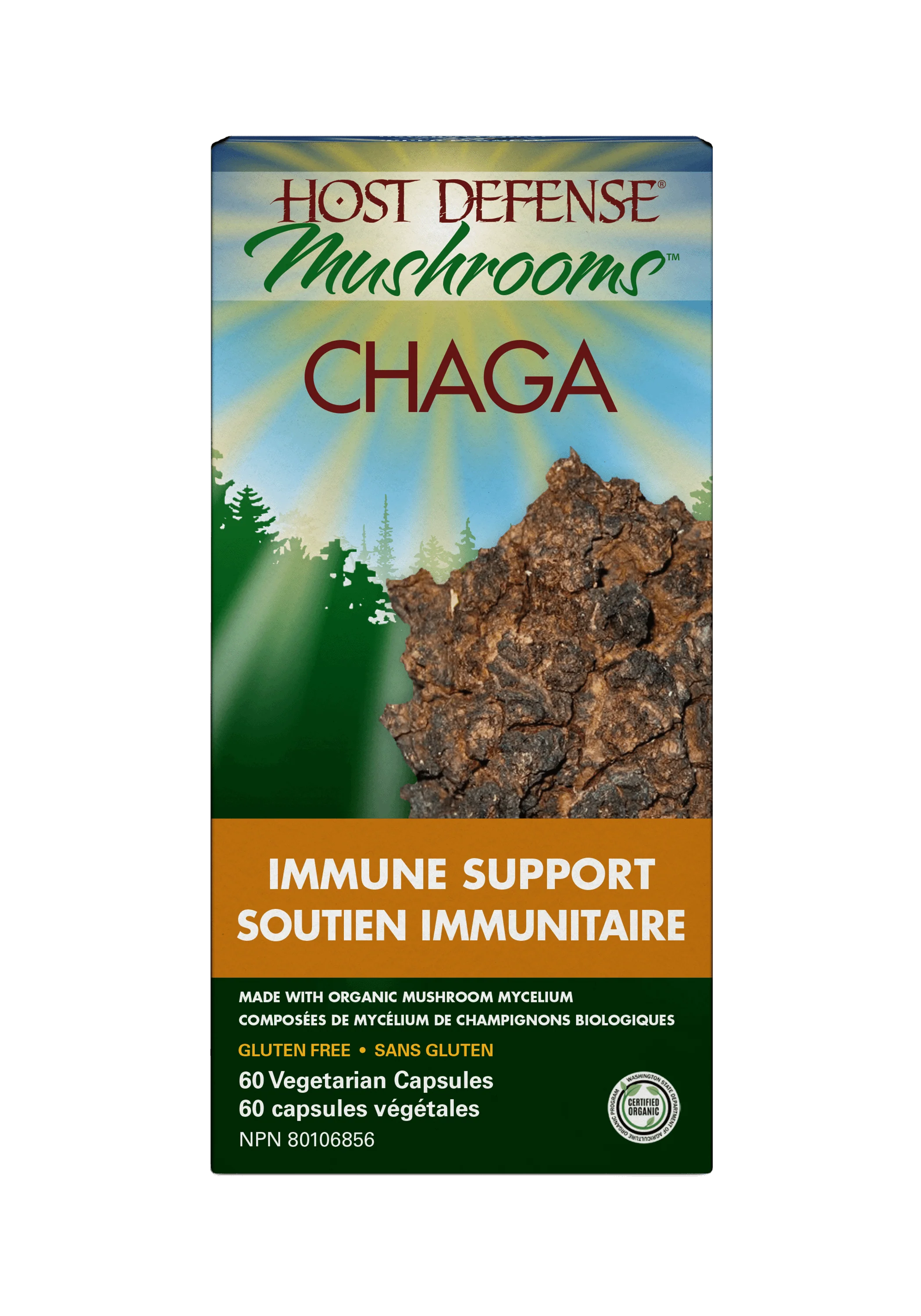 Host Defense - Chaga Organic Mushroom*