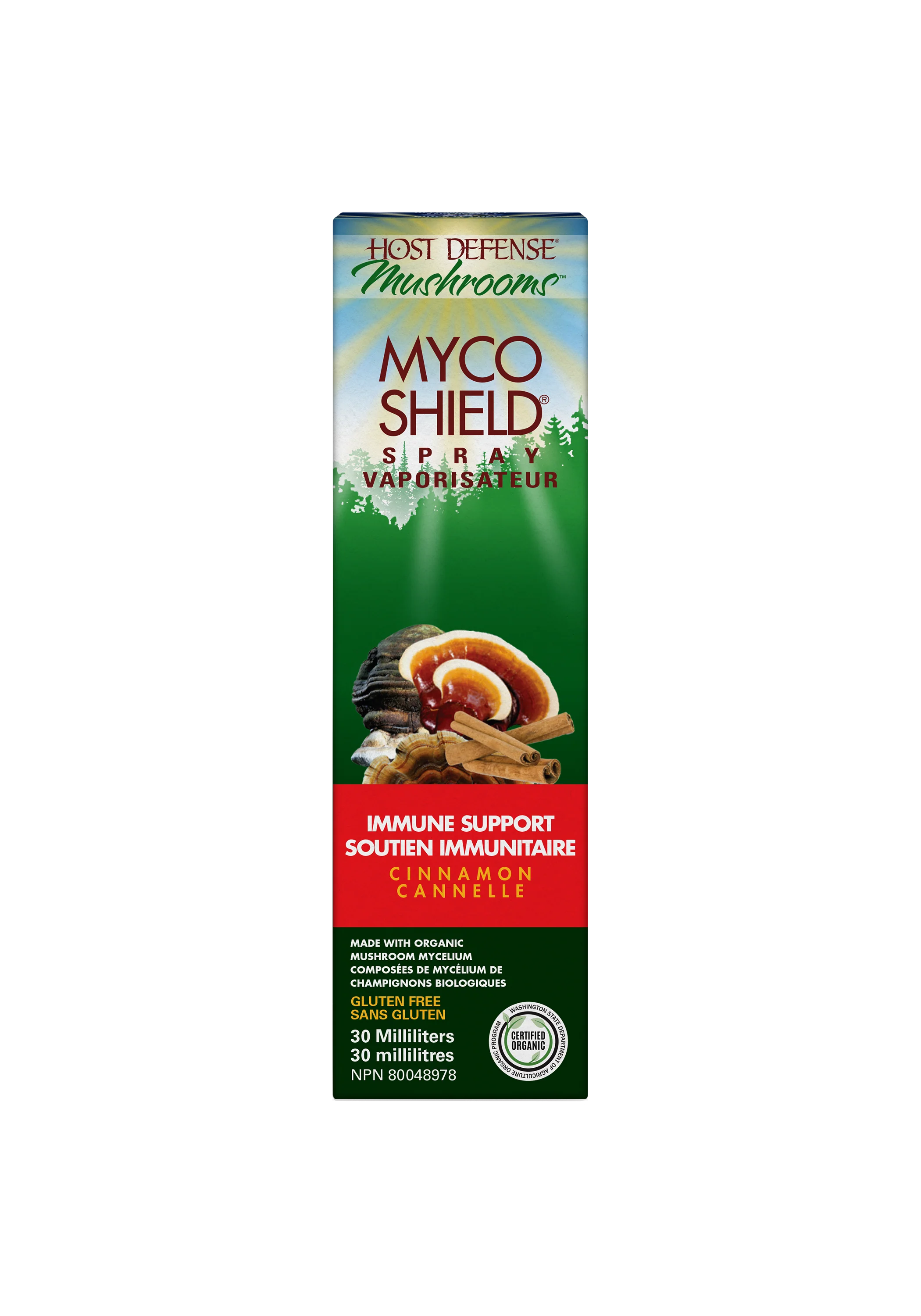 Host Defense - Myco Shield Immune Support Spray Cinnamon