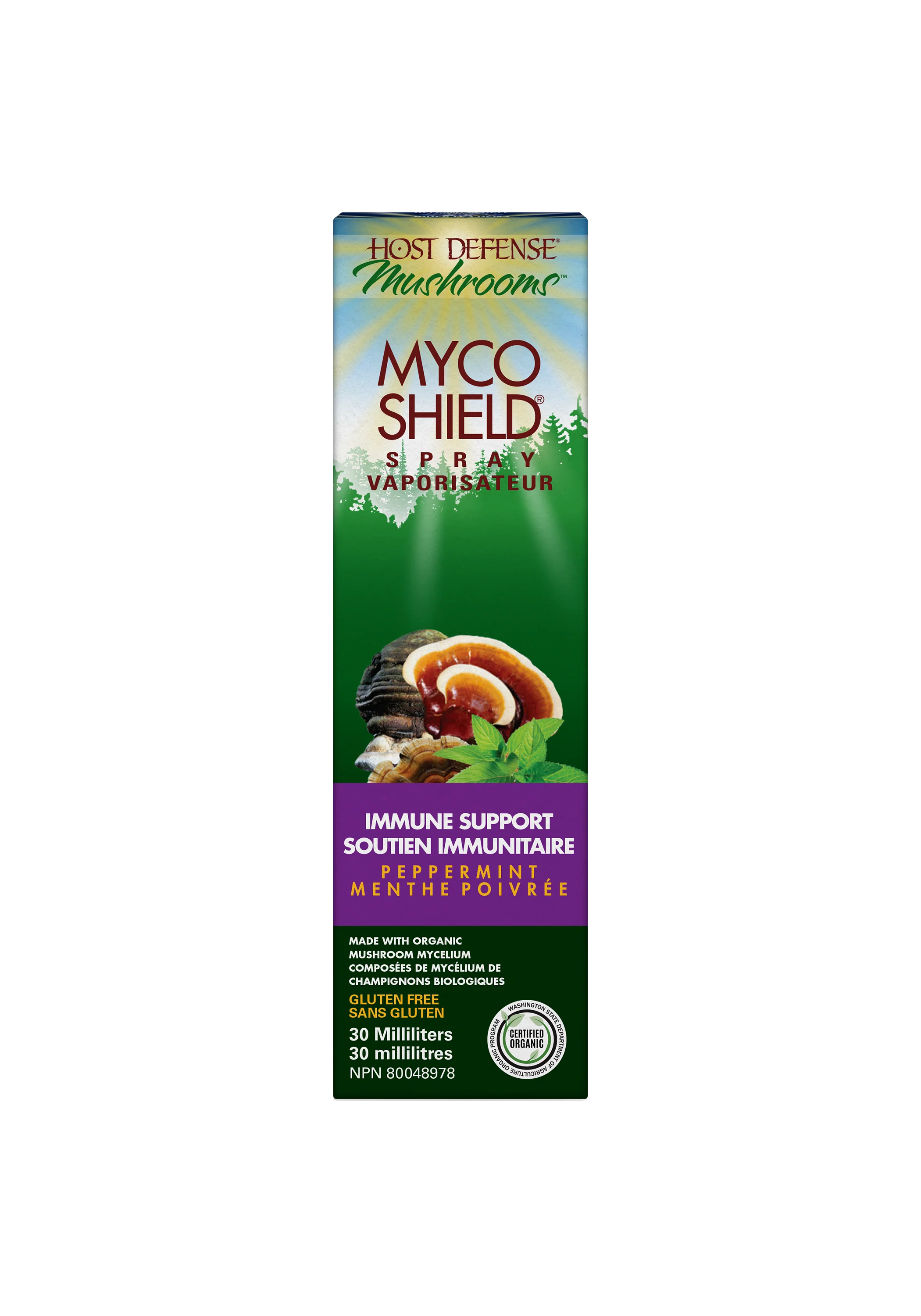 Host Defense - Myco Shield Immune Support Spray Peppermint