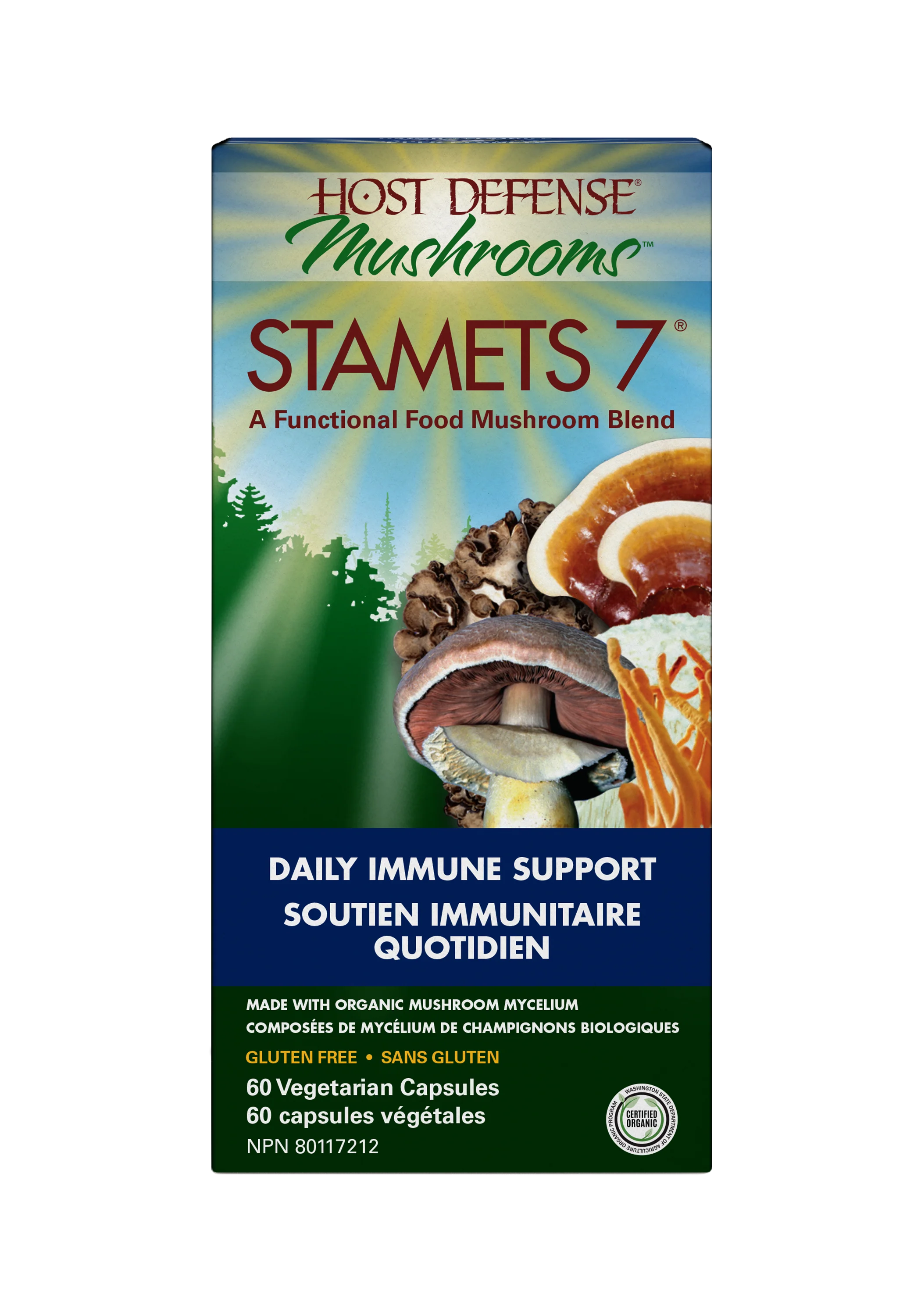 Host Defense - Stamets 7 Organic Mushrooms