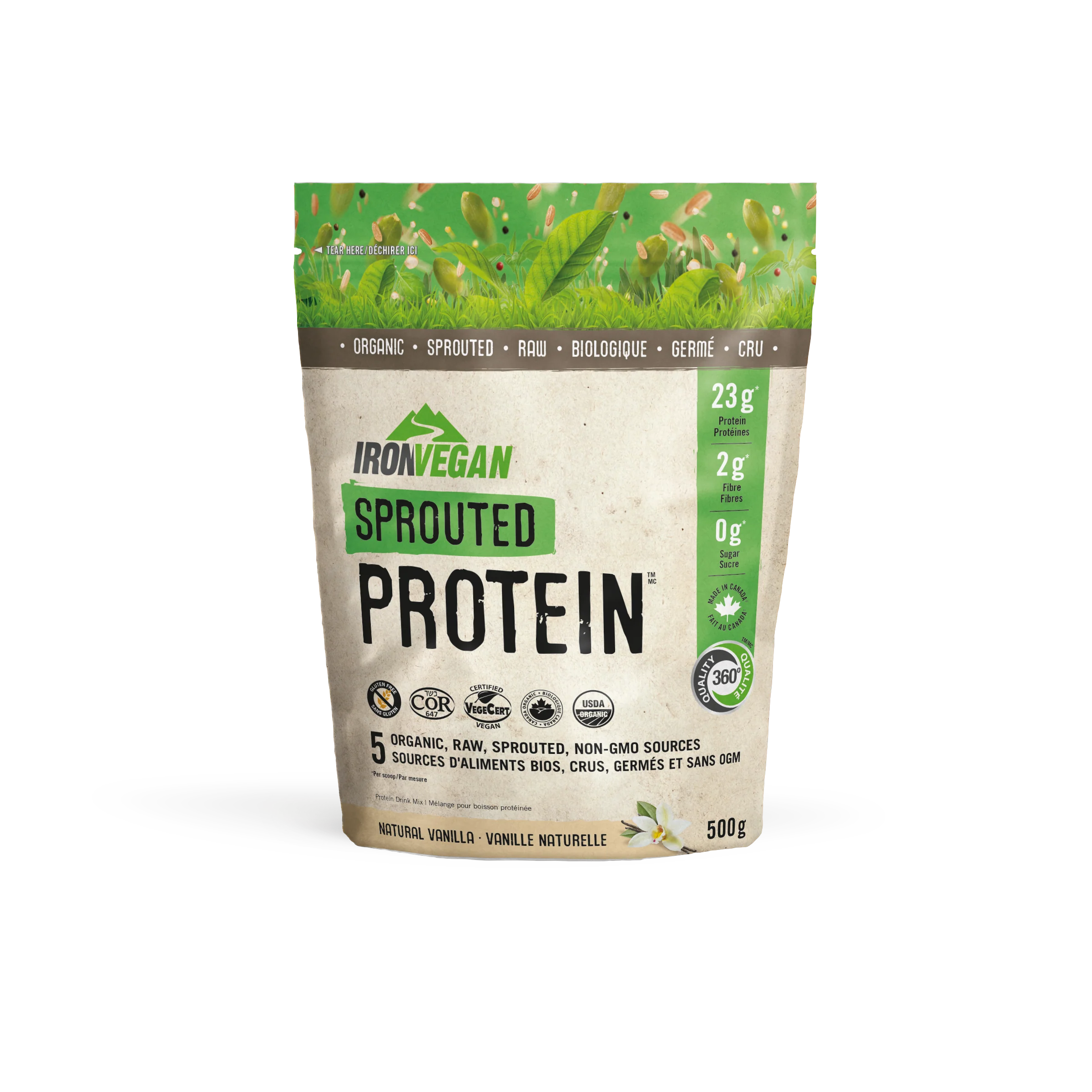 Iron Vegan - Sprouted Protein Natural Vanilla Flavour