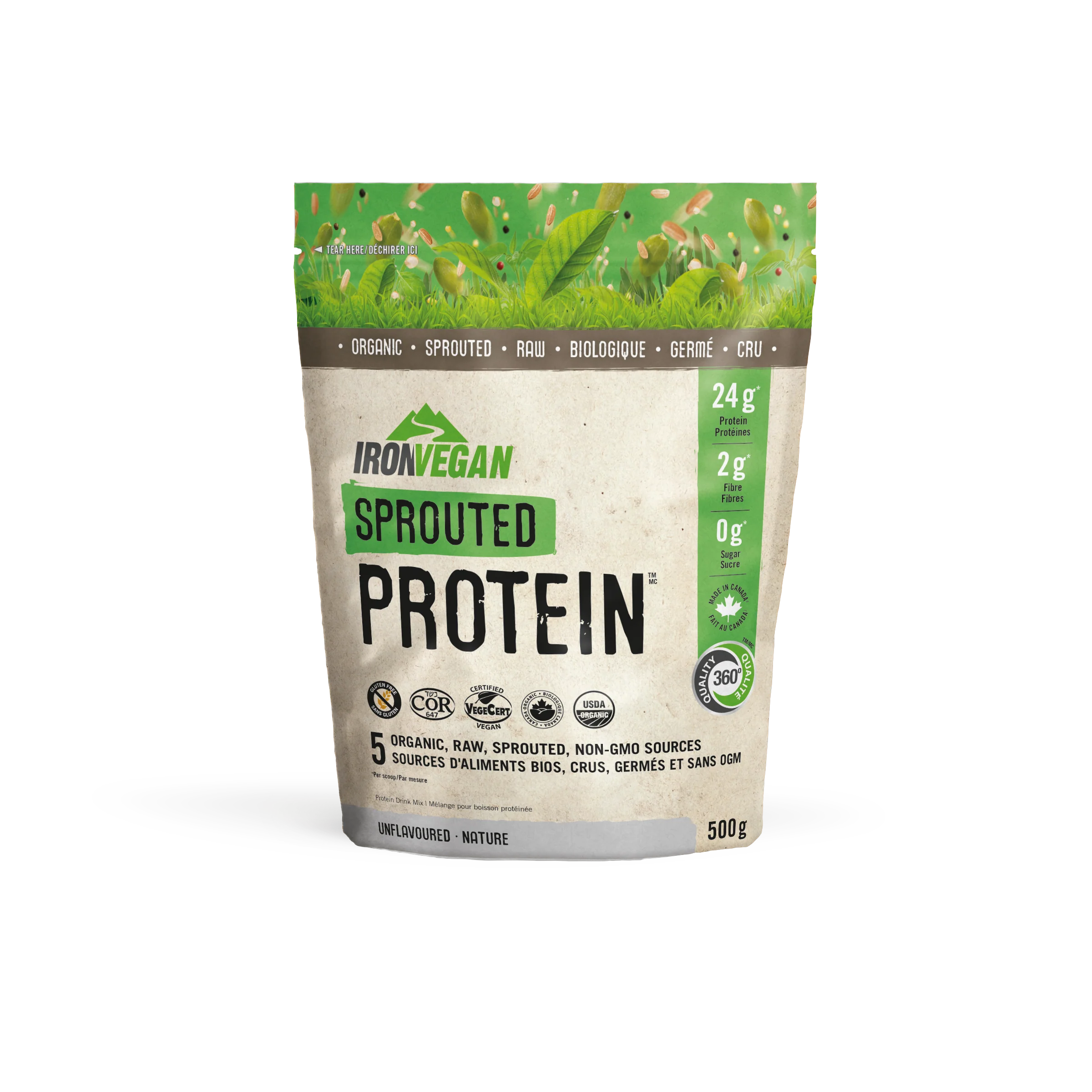 Iron Vegan - Sprouted Protein Unflavoured - Image 2