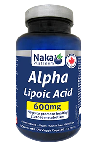 Naka - Alpha Lipoic Acid 600 mg - 75 caps