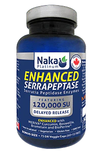 Naka - Enhanced Serrapeptase 120,000SU - Bonus Size