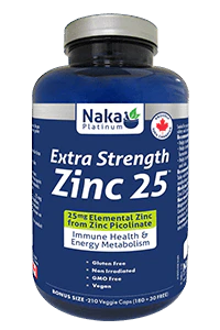 Naka - Extra Strength Zinc Picolinate 25 - Bonus Size**