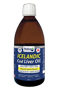 Naka - Icelandic Cod Liver Oil - Natural Lemon Flavour