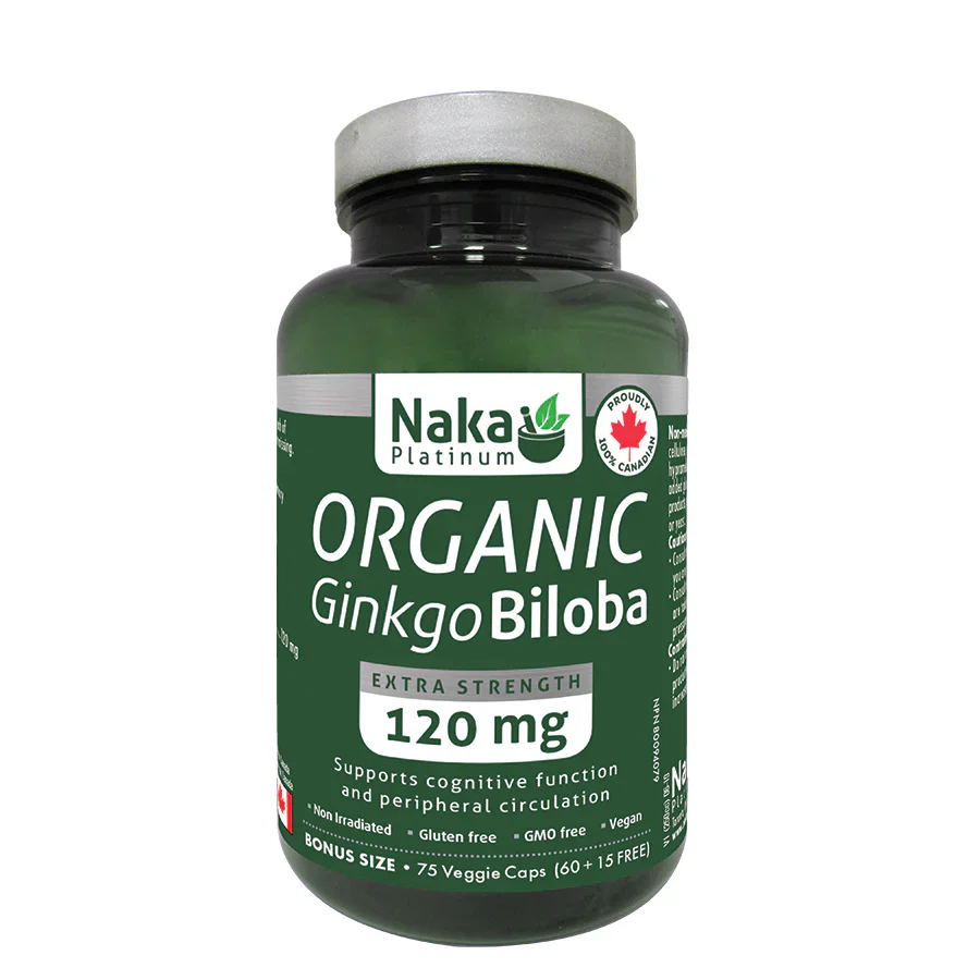 Naka - Organic Ginkgo Biloba - 120 mg
