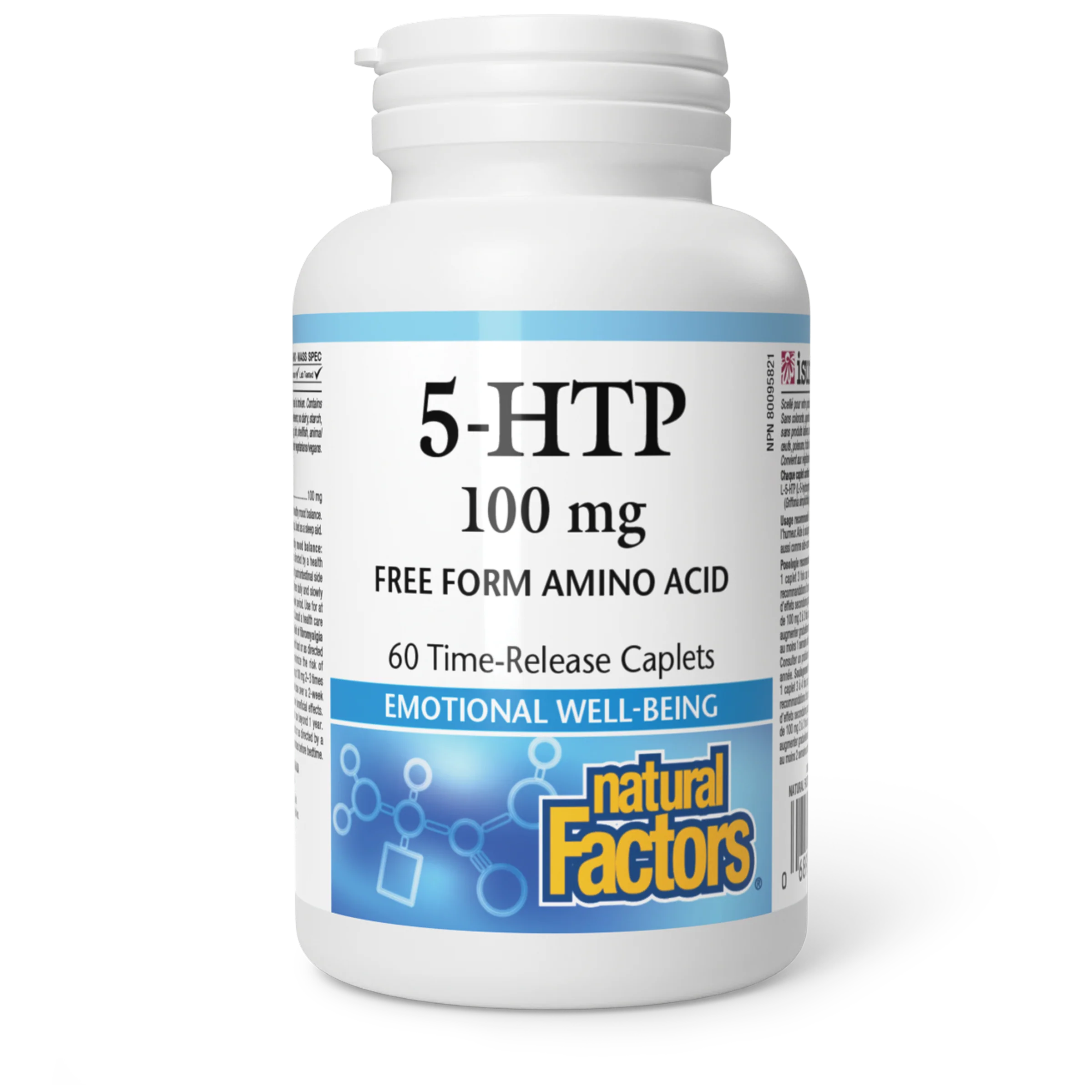 Natural Factors - 5-HTP - 100 mg - Time Release - Image 2