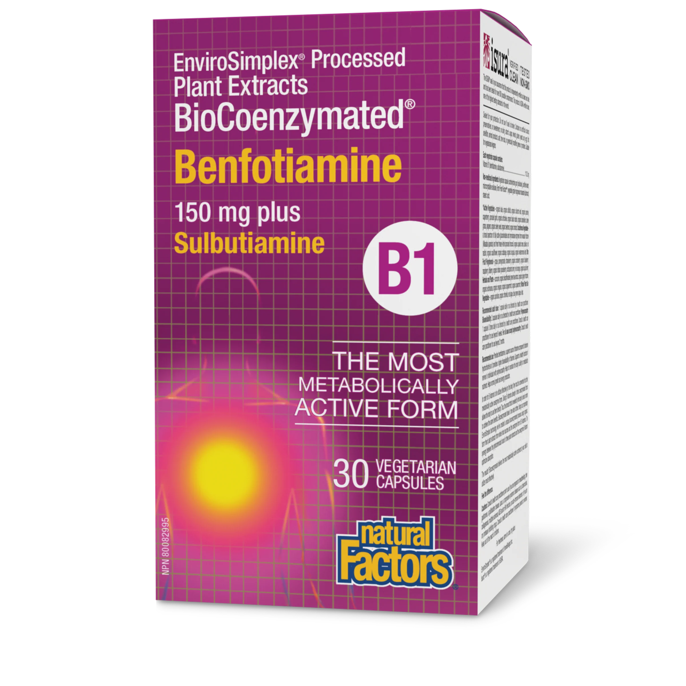 Natural Factors - BioCoenzymated Benfotiamine B1 - Image 3