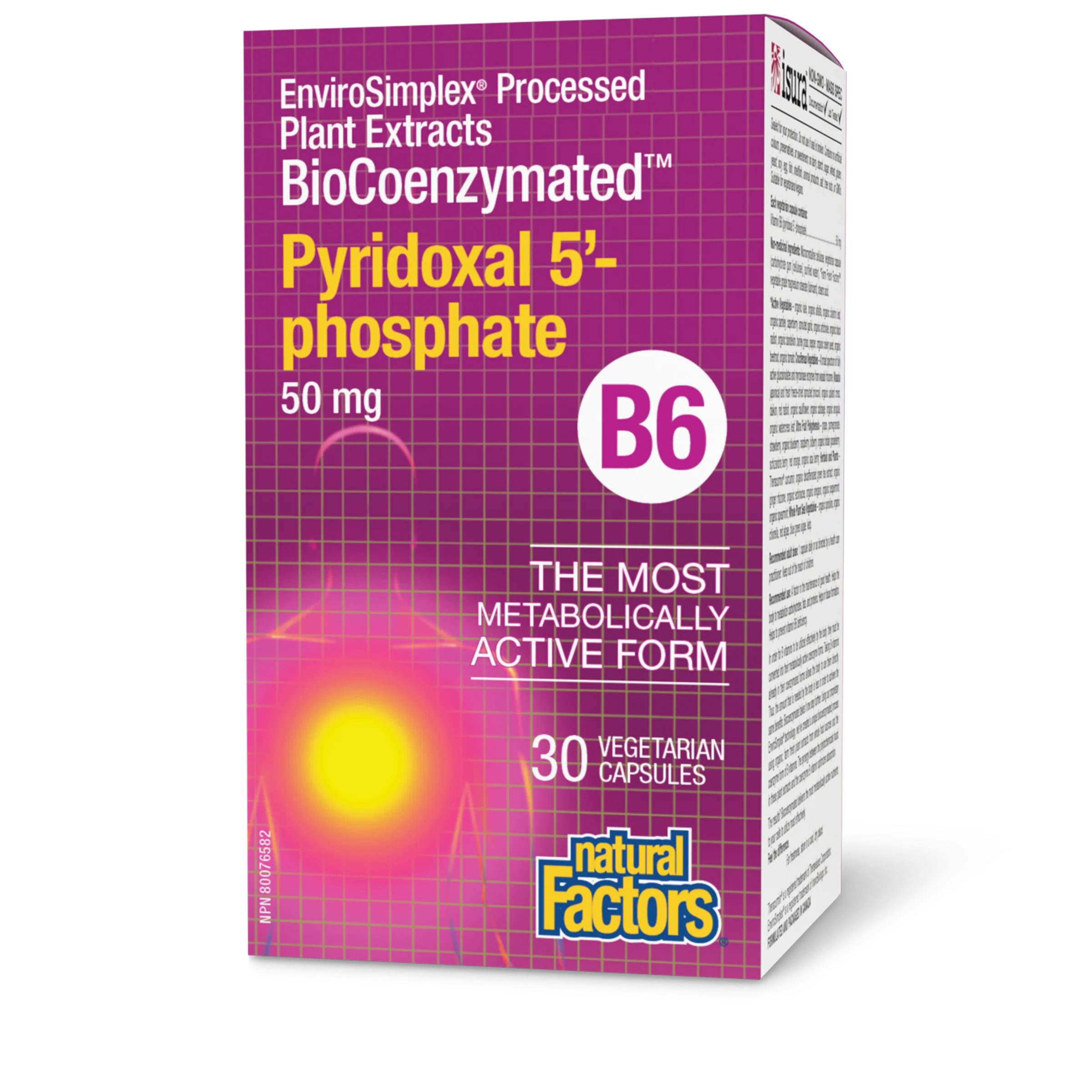 Natural Factors - BioCoenzymated Pyridoxal 5'-Phosphate B6