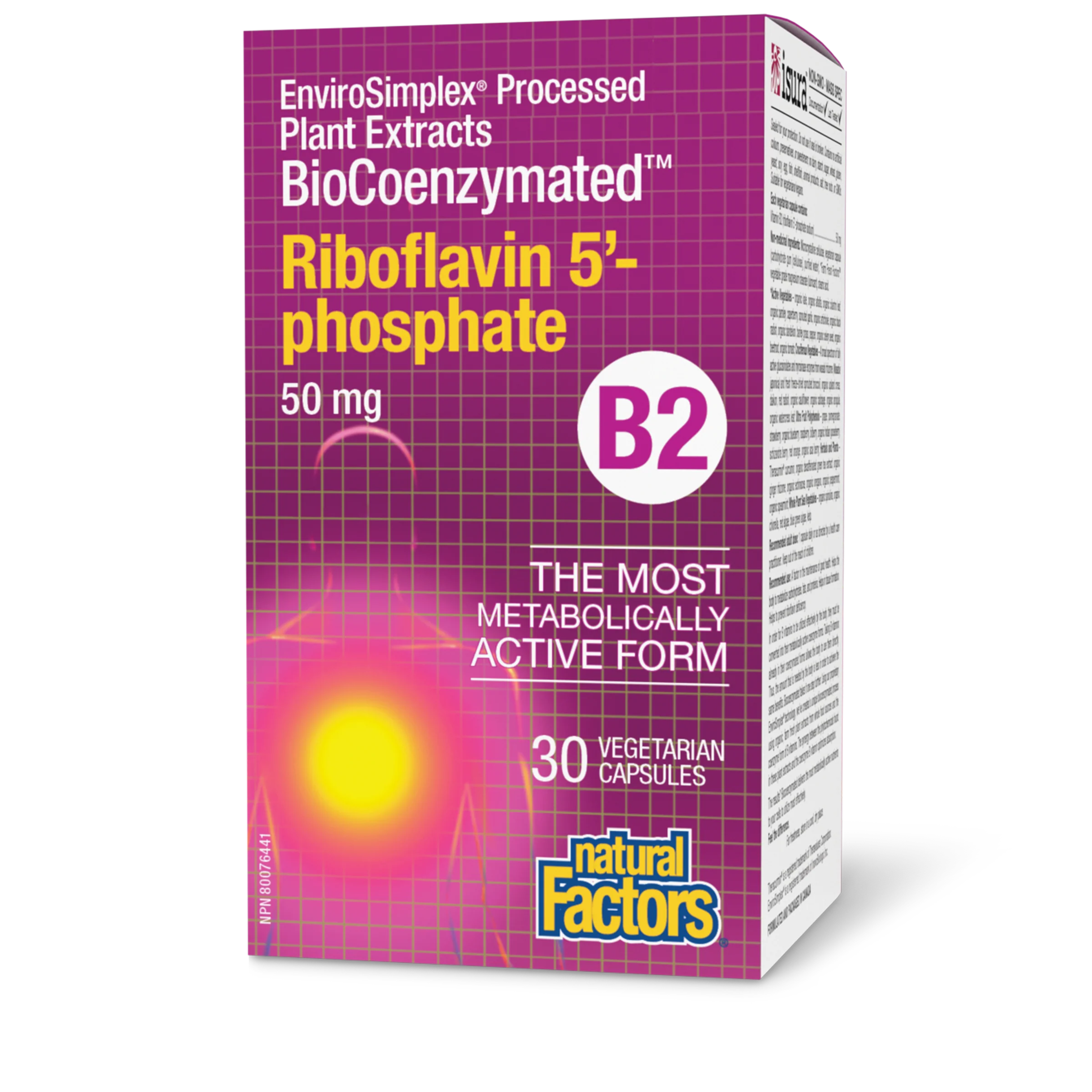 Natural Factors - BioCoenzymated Riboflavin 5'-Phosphate B2