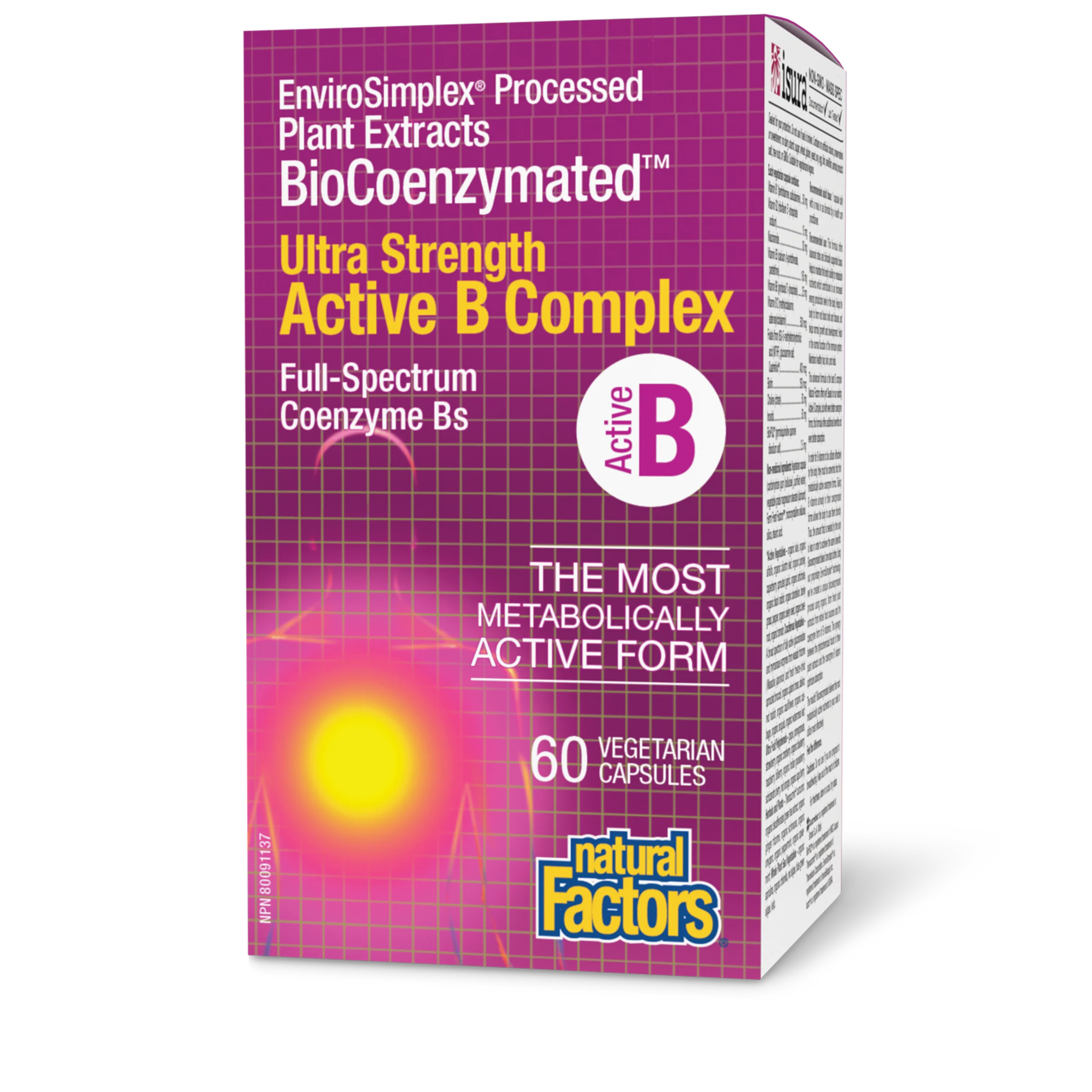 Natural Factors - BioCoenzymated Ultra Strength Active B Complex**