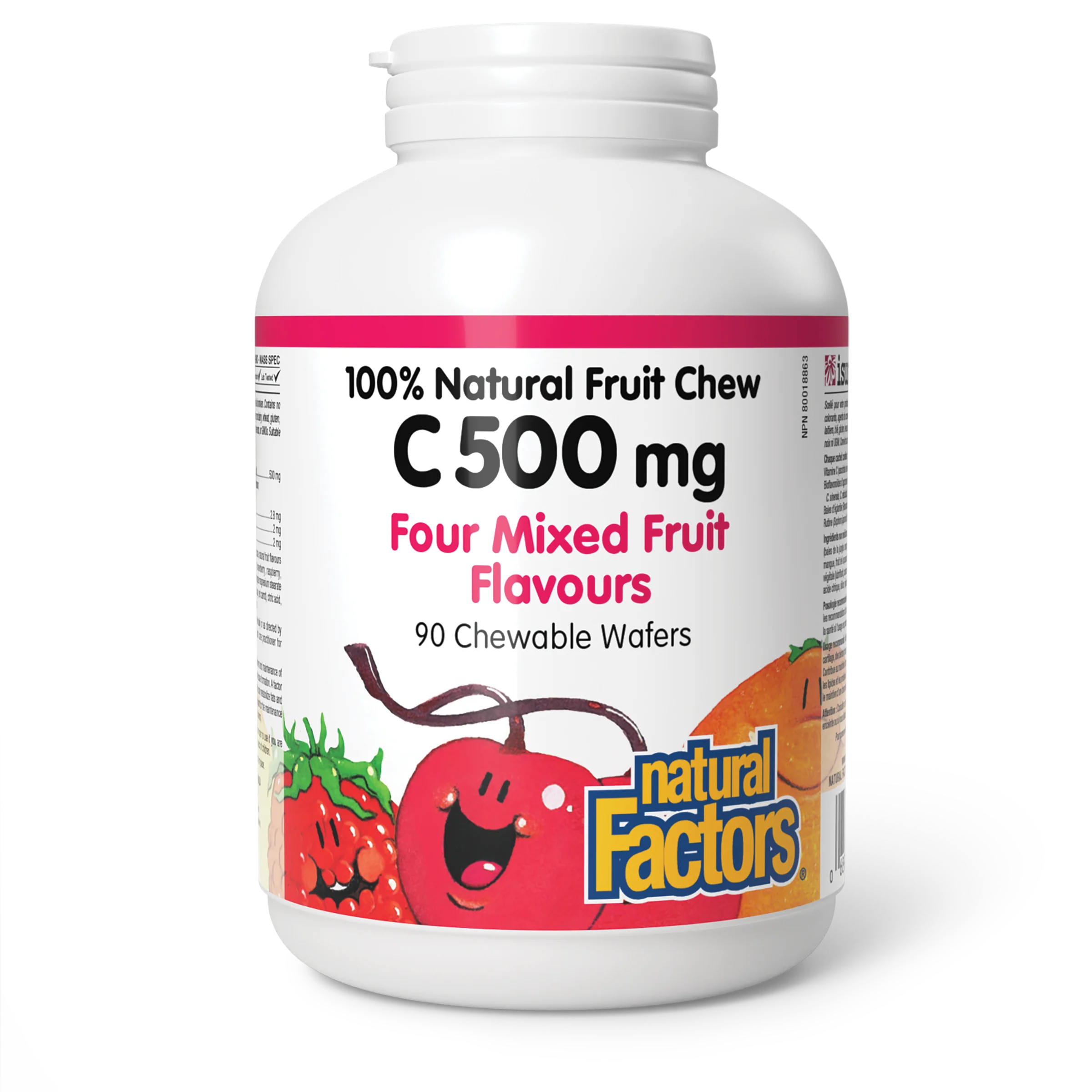 Natural Factors - C 500 mg - Mixed Fruit Flavours