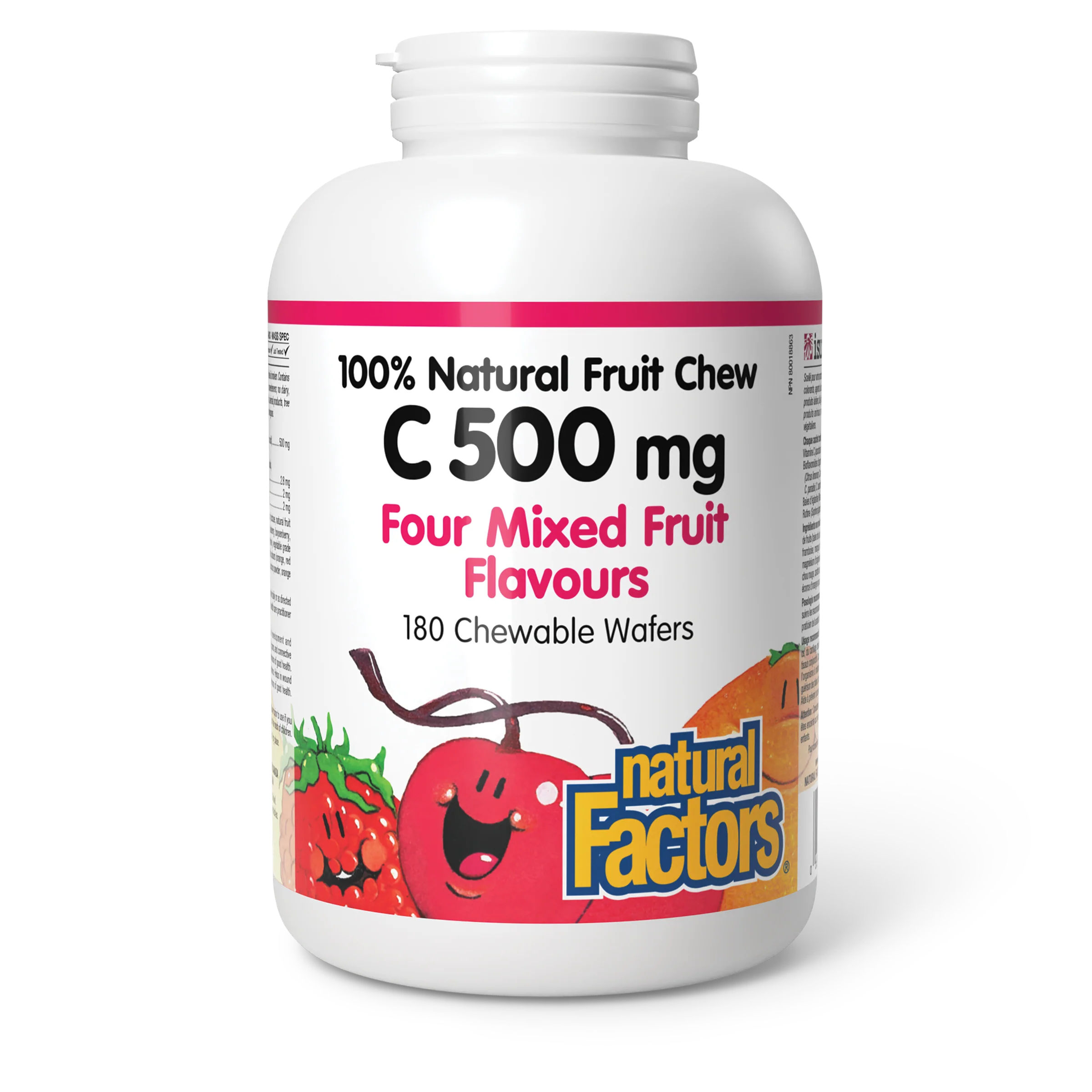 Natural Factors - C 500 mg - Mixed Fruit Flavours - Image 3