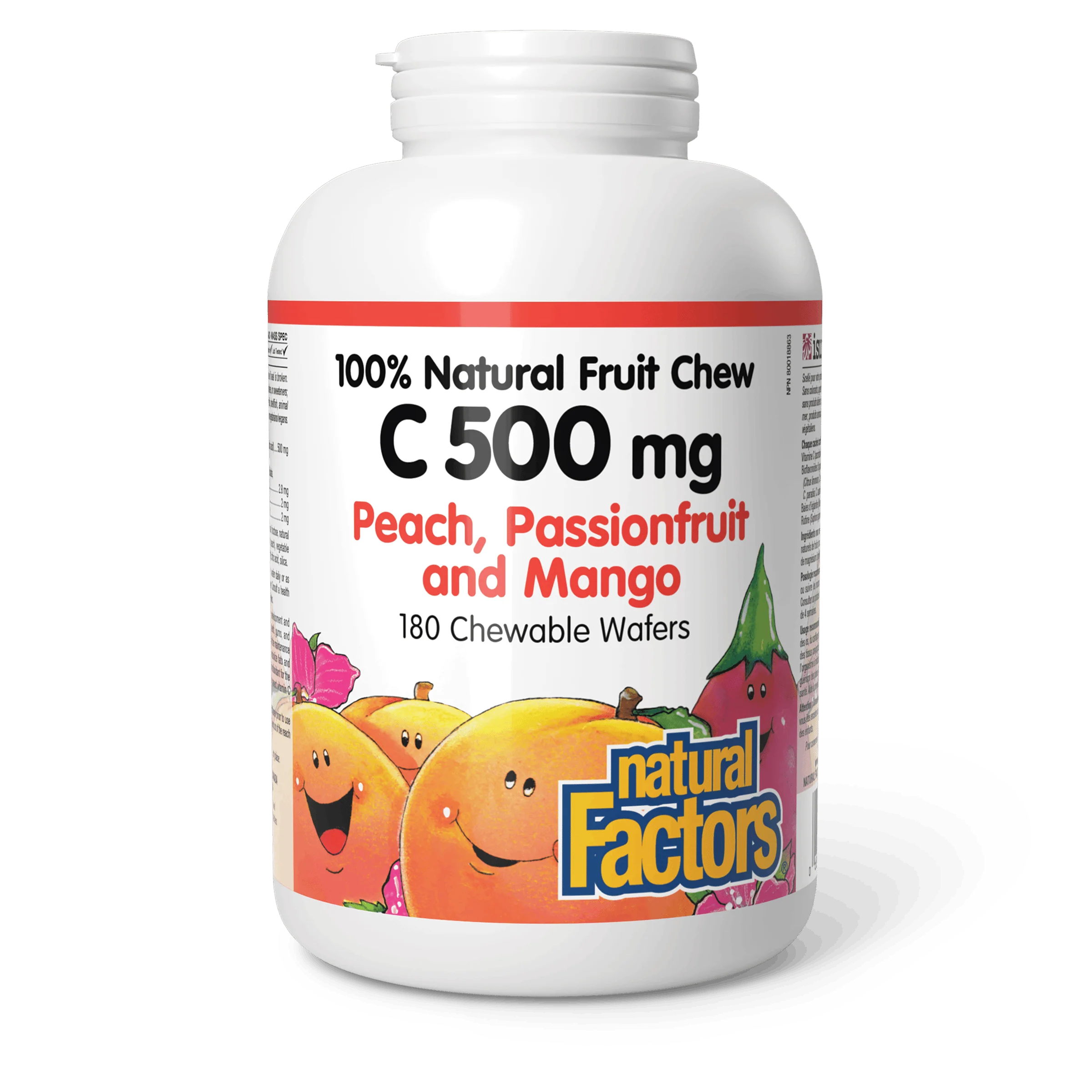 Natural Factors - C 500 mg - Peach, Passionfruit and Mango - Image 2