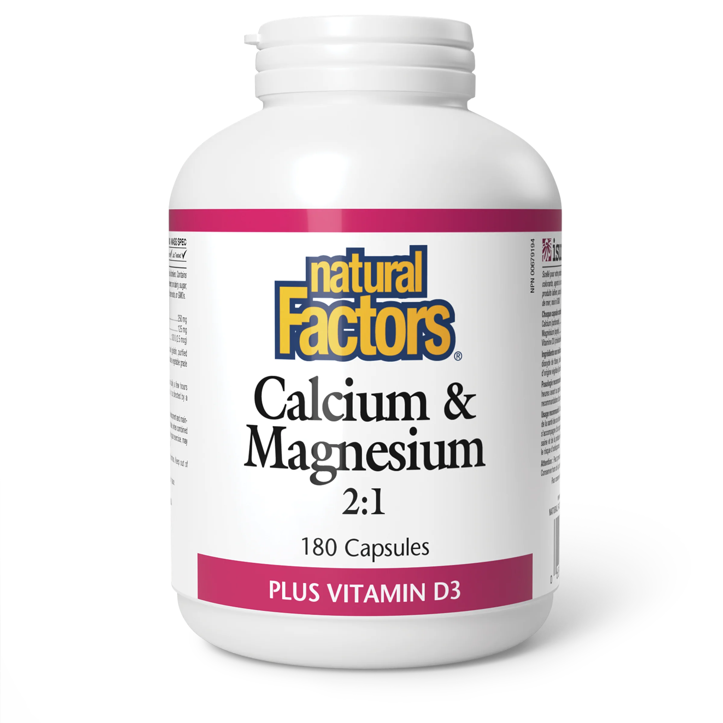 Natural Factors - Calcium & Magnesium 2:1 w/Vitamin D3