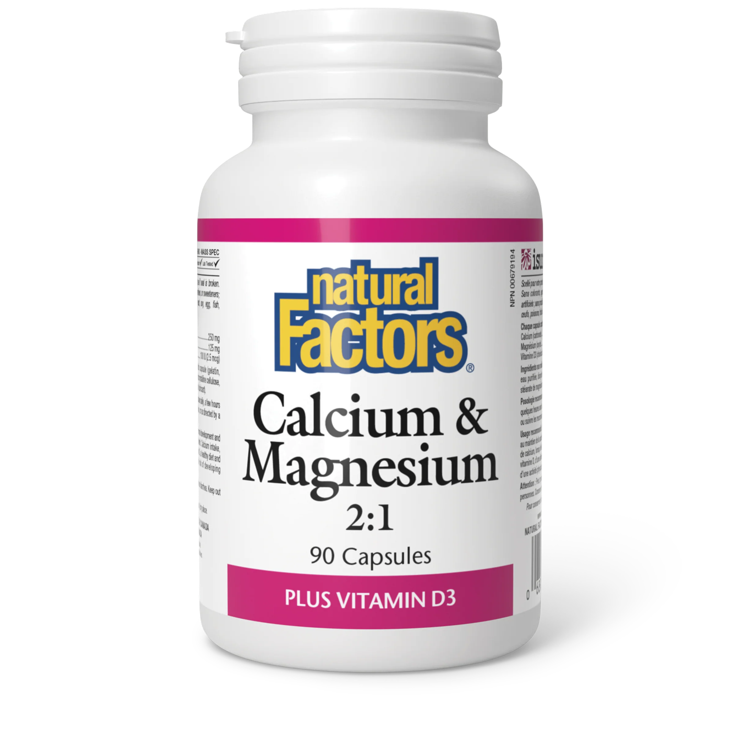 Natural Factors - Calcium & Magnesium 2:1 w/Vitamin D3