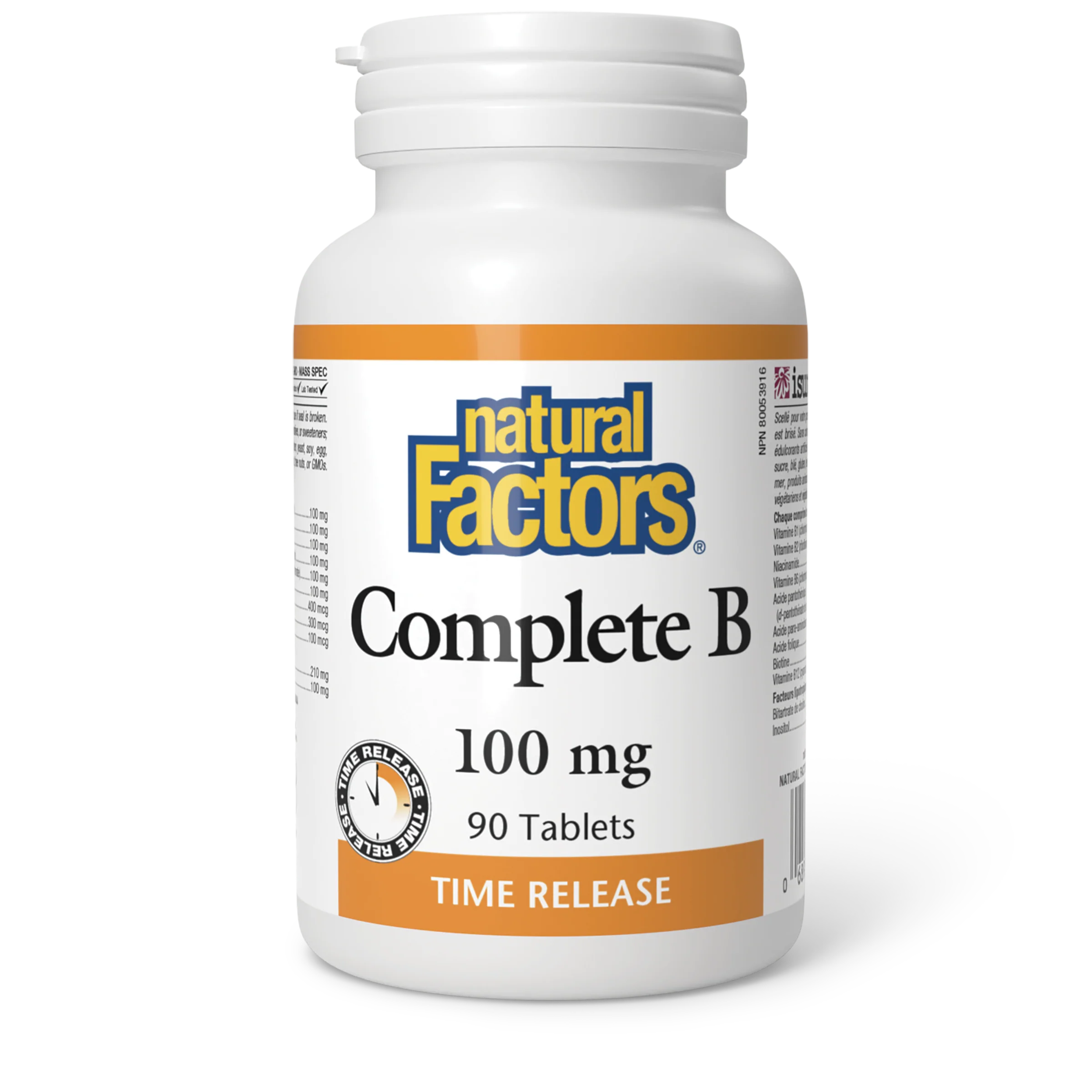 Natural Factors - Complete B 100 mg - Time Release - Image 2