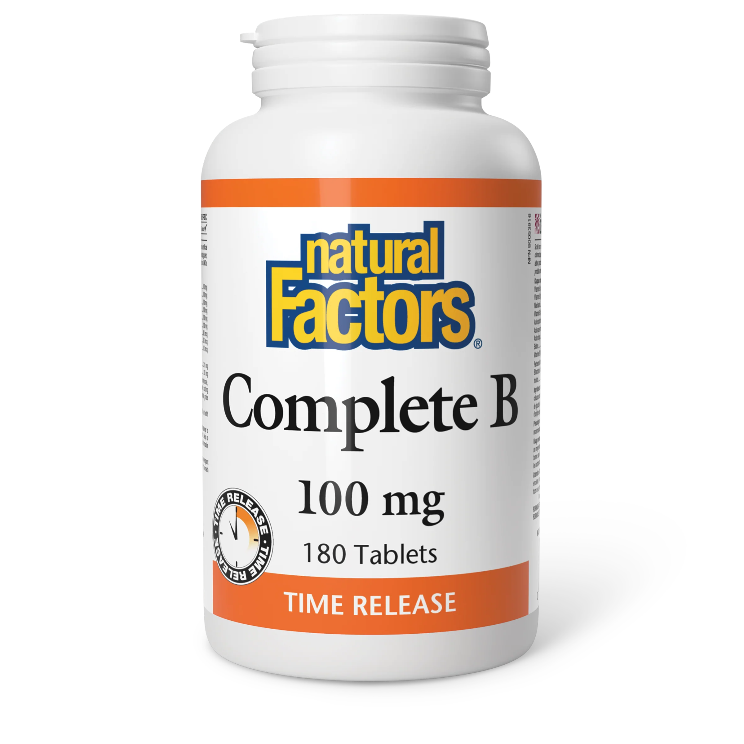 Natural Factors - Complete B 100 mg - Time Release - Image 3