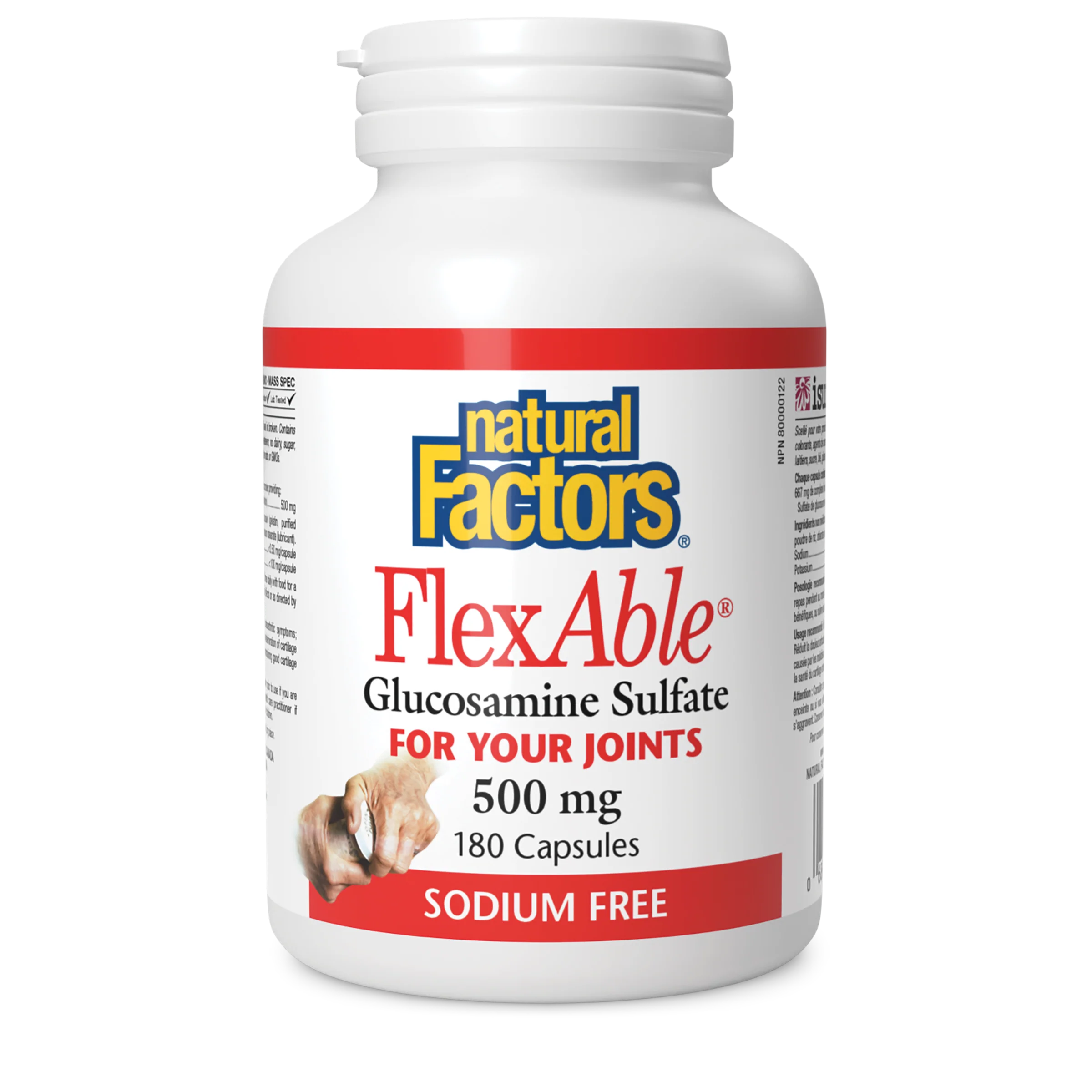 Natural Factors - FlexAble Glucosamine Sulfate - Sodium Free - Image 2