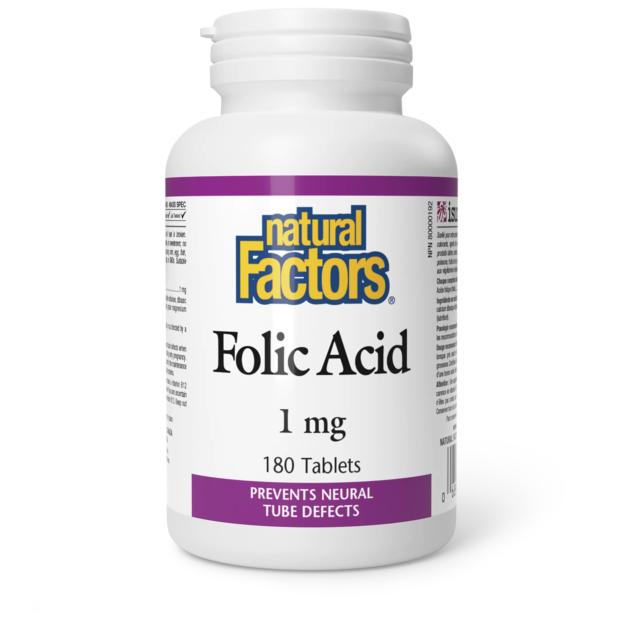 Natural Factors - Folic Acid - 1 mg