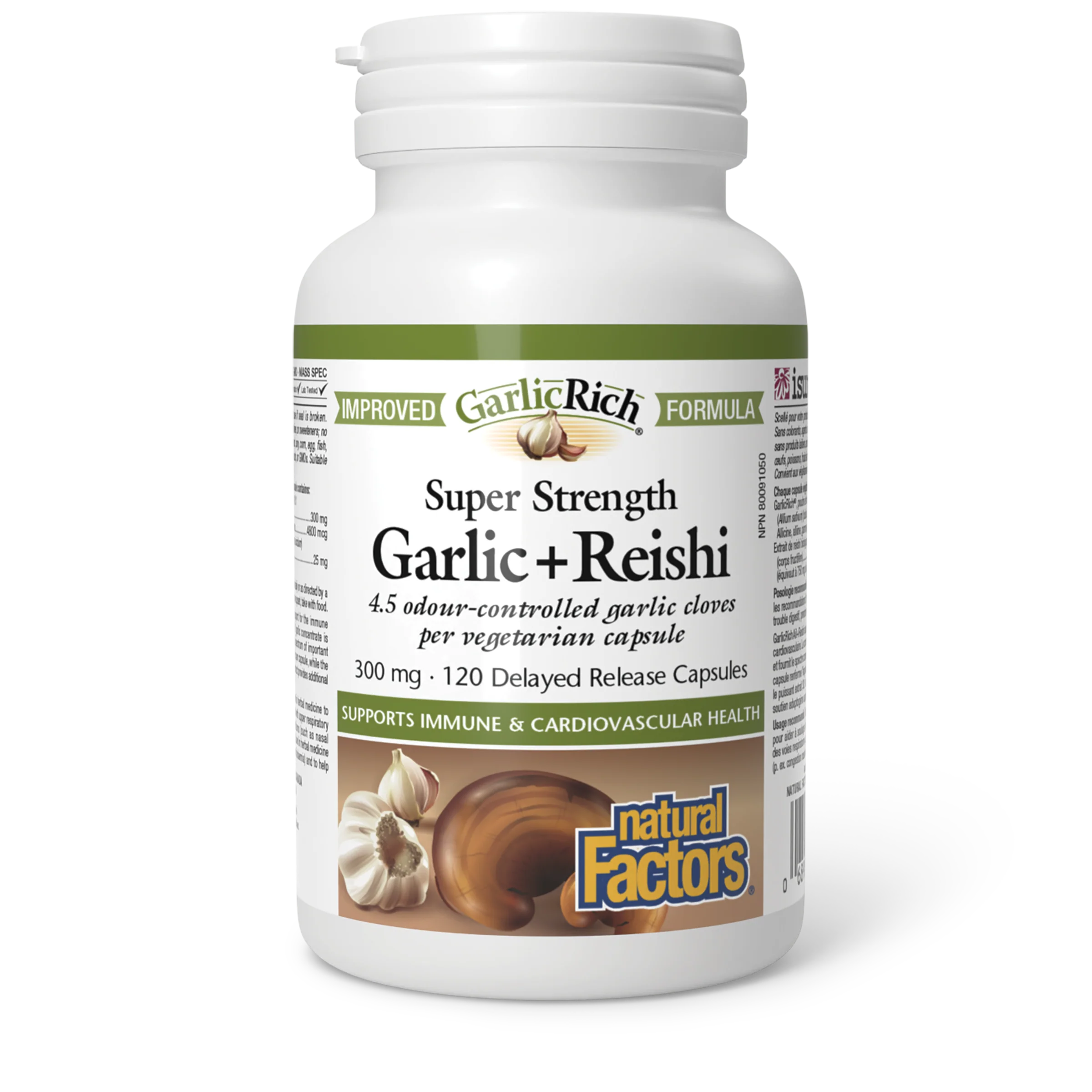 Natural Factors - GarlicRich Super Strength Garlic + Reishi