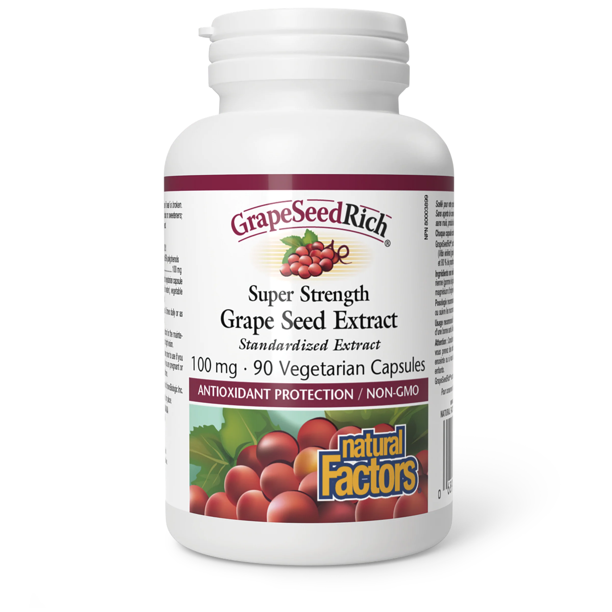 Natural Factors - GrapeSeedRich Super Strength Grape Seed Extract - 100 mg