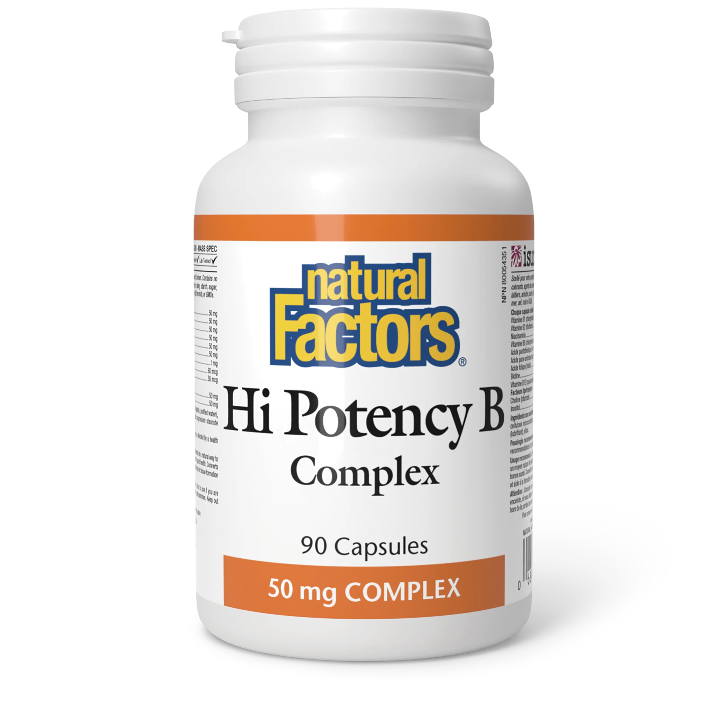 Natural Factors - Hi Potency B Complex - 50 mg - Image 2