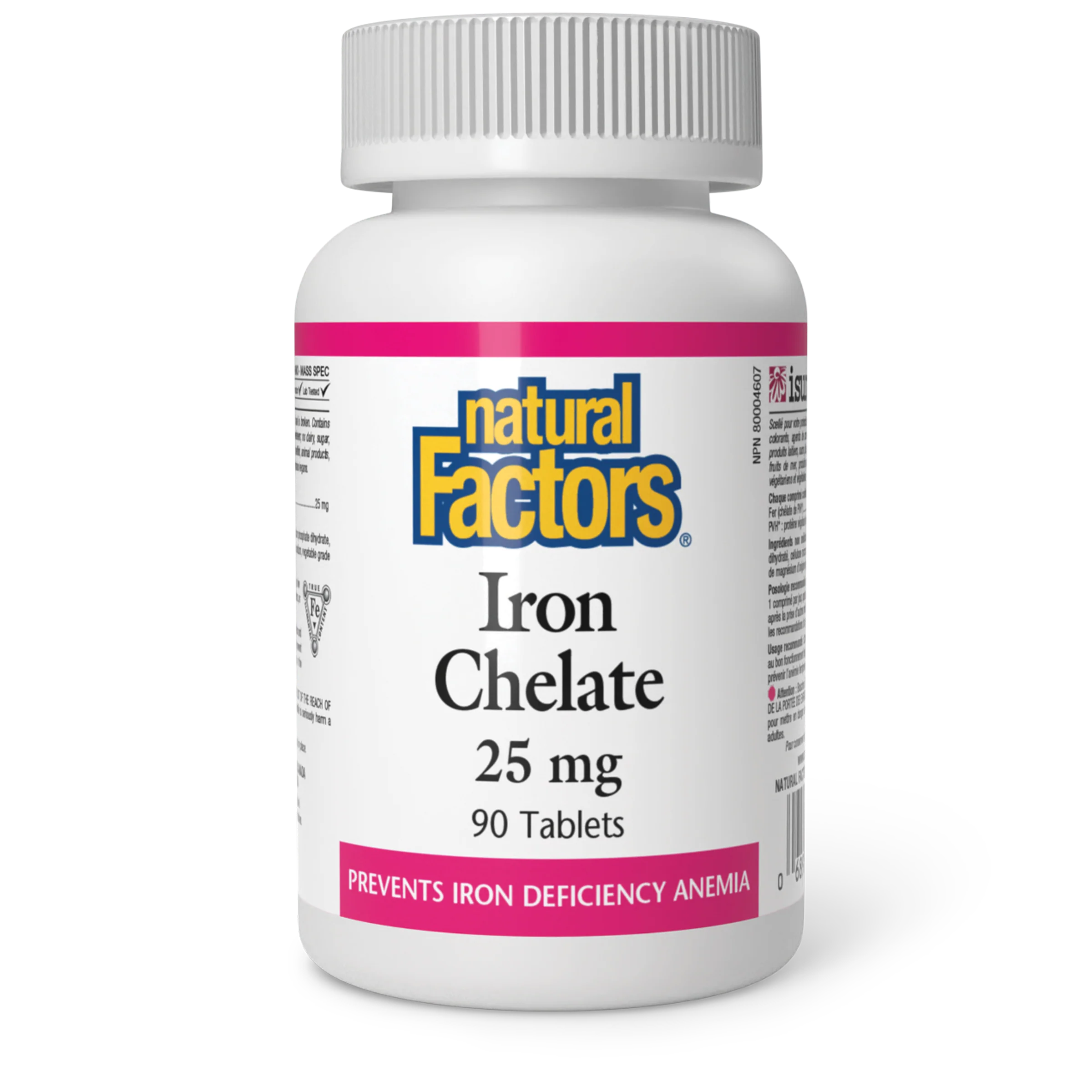 Natural Factors - Iron Chelate - 25 mg