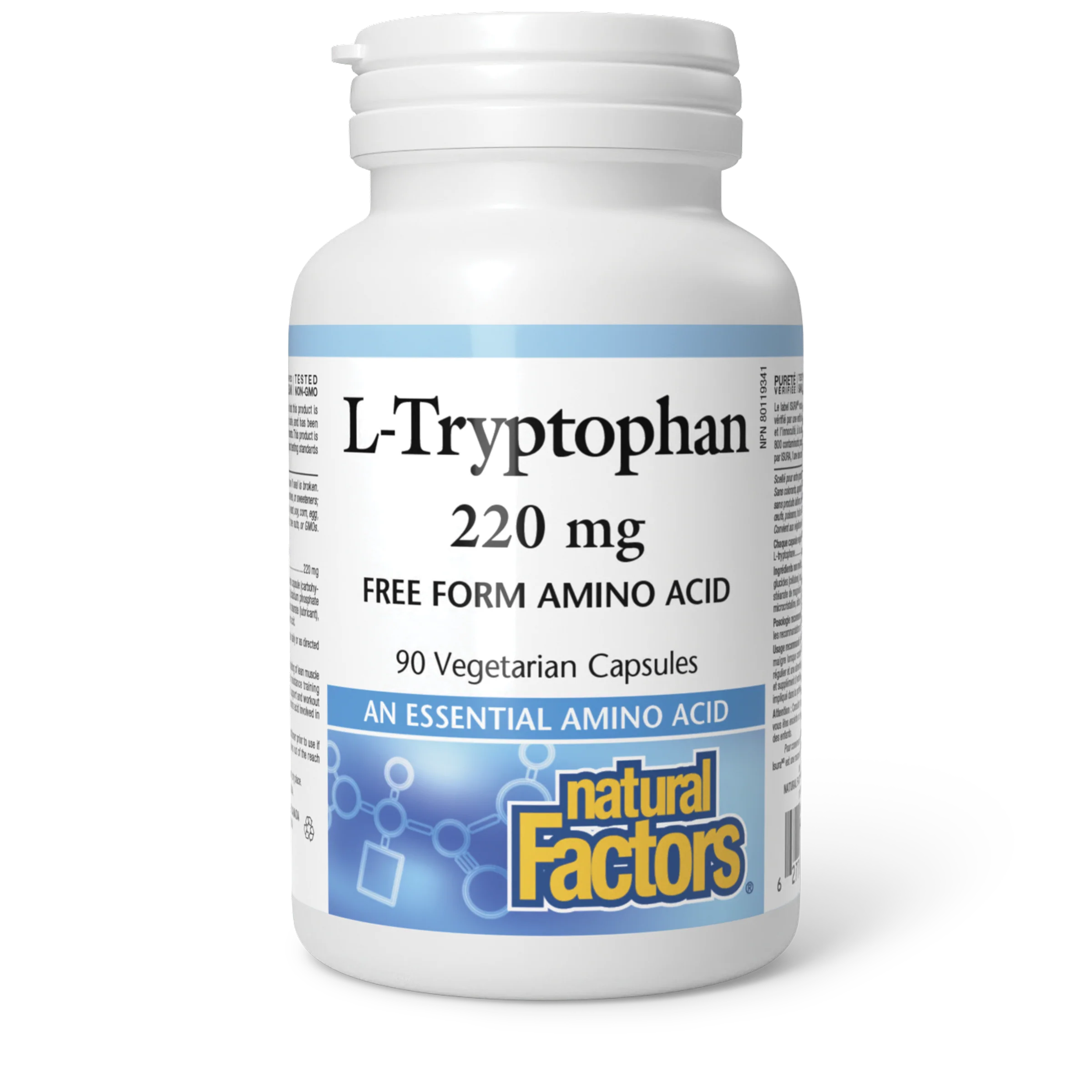 Natural Factors - L-Tryptophan - 220 mg - Image 2
