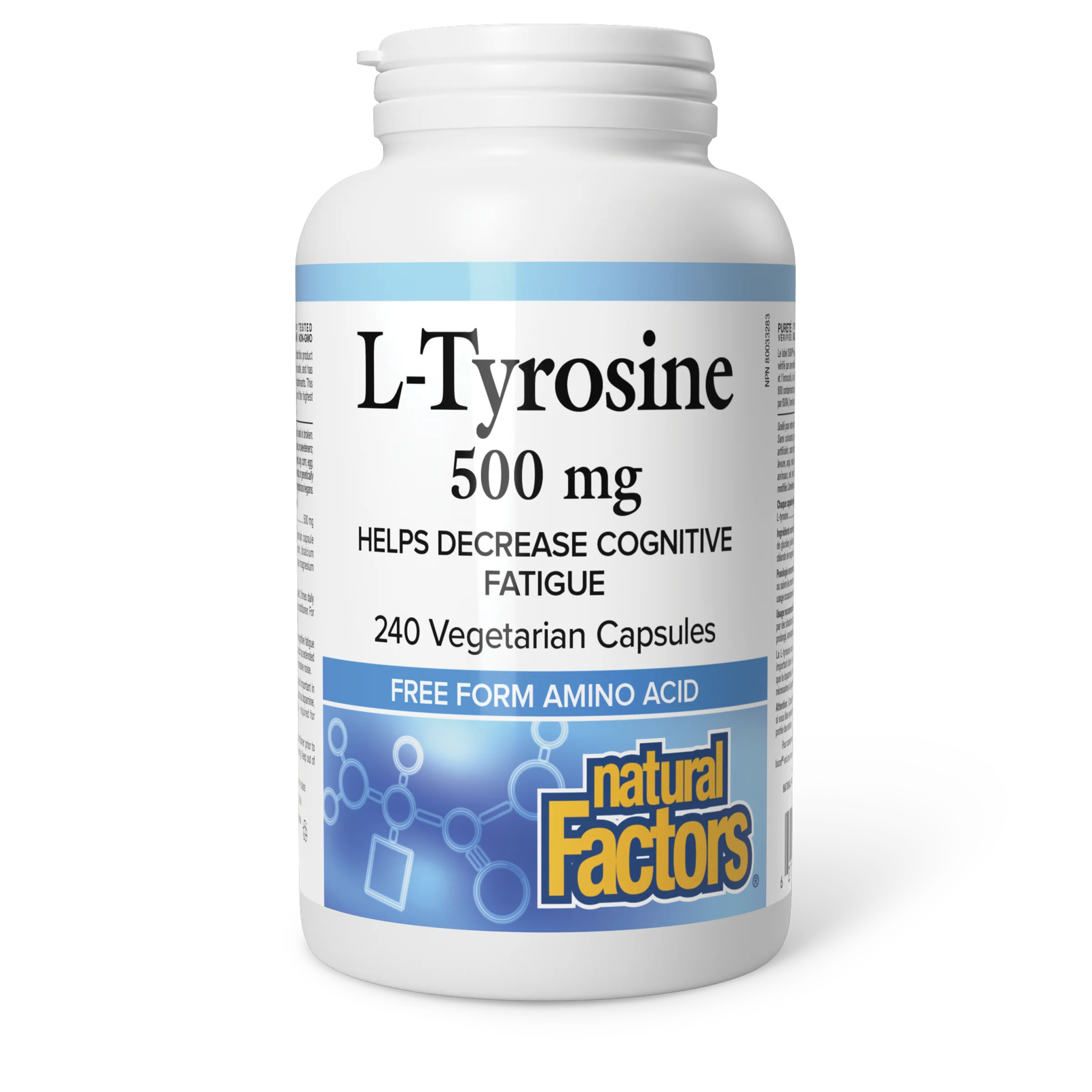 Natural Factors - L-Tyrosine - 500 mg - Image 3