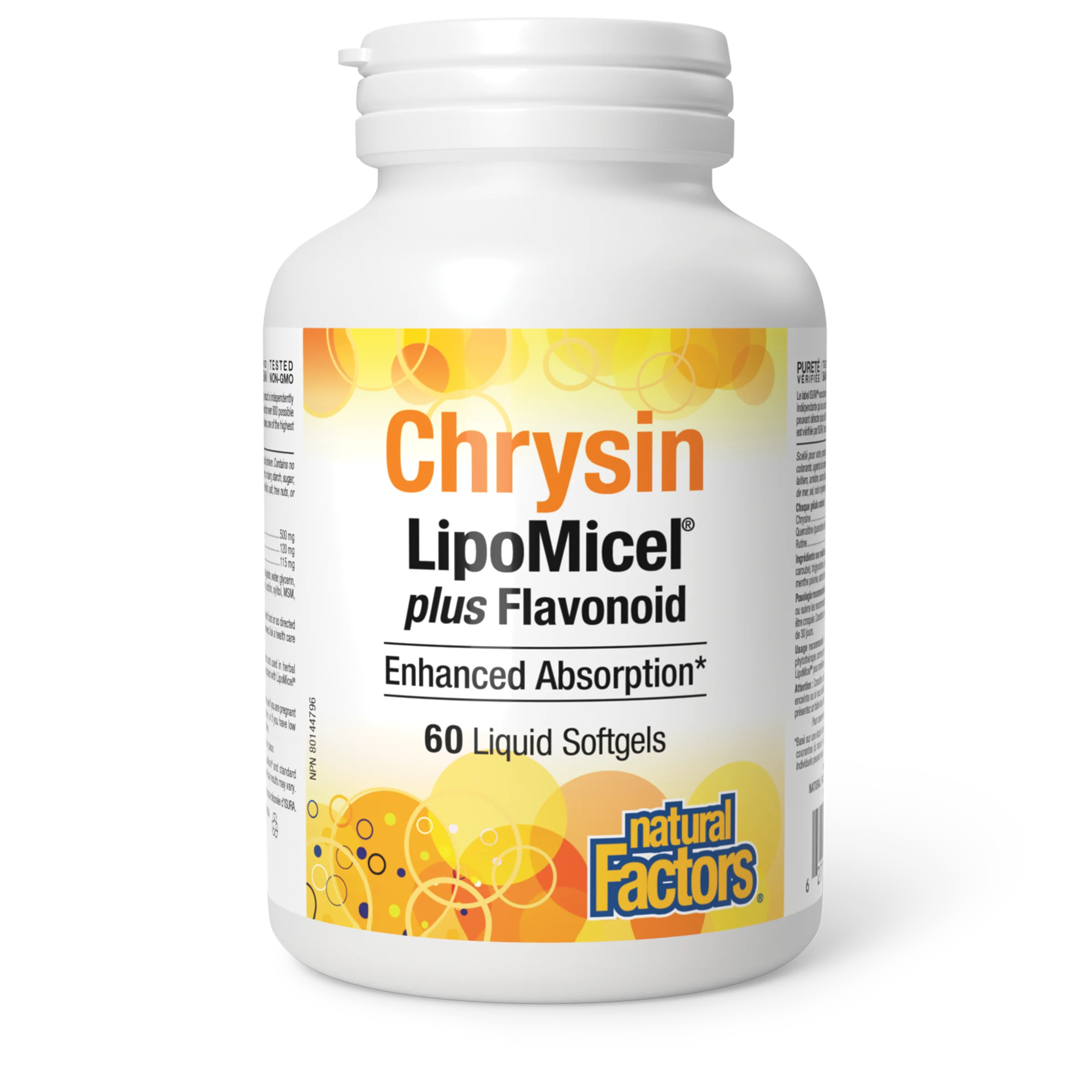 Natural Factors - Chrysin LipoMicel Plus Flavonoids