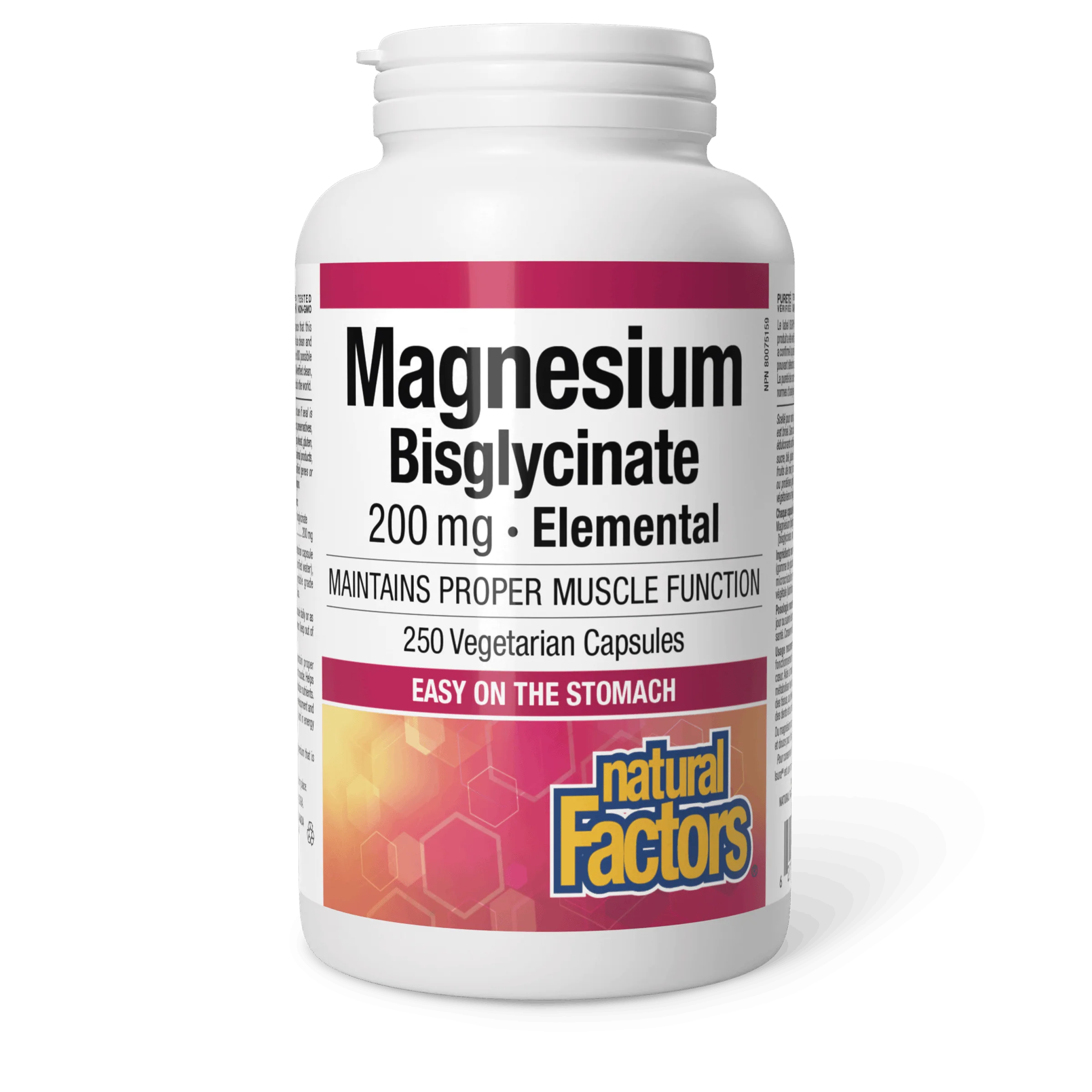 Natural Factors - Magnesium Bisglycinate Elemental - 200 mg