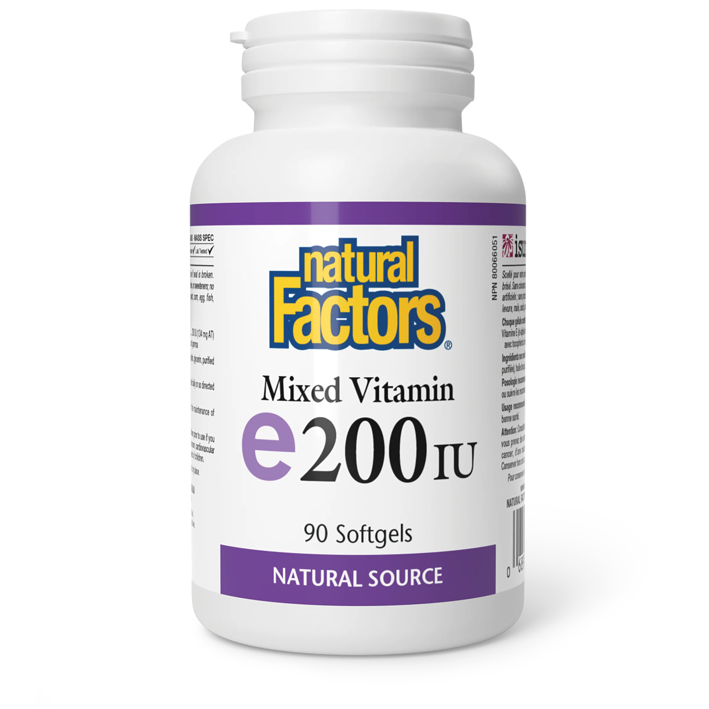 Natural Factors - Mixed Vitamin E 200 IU