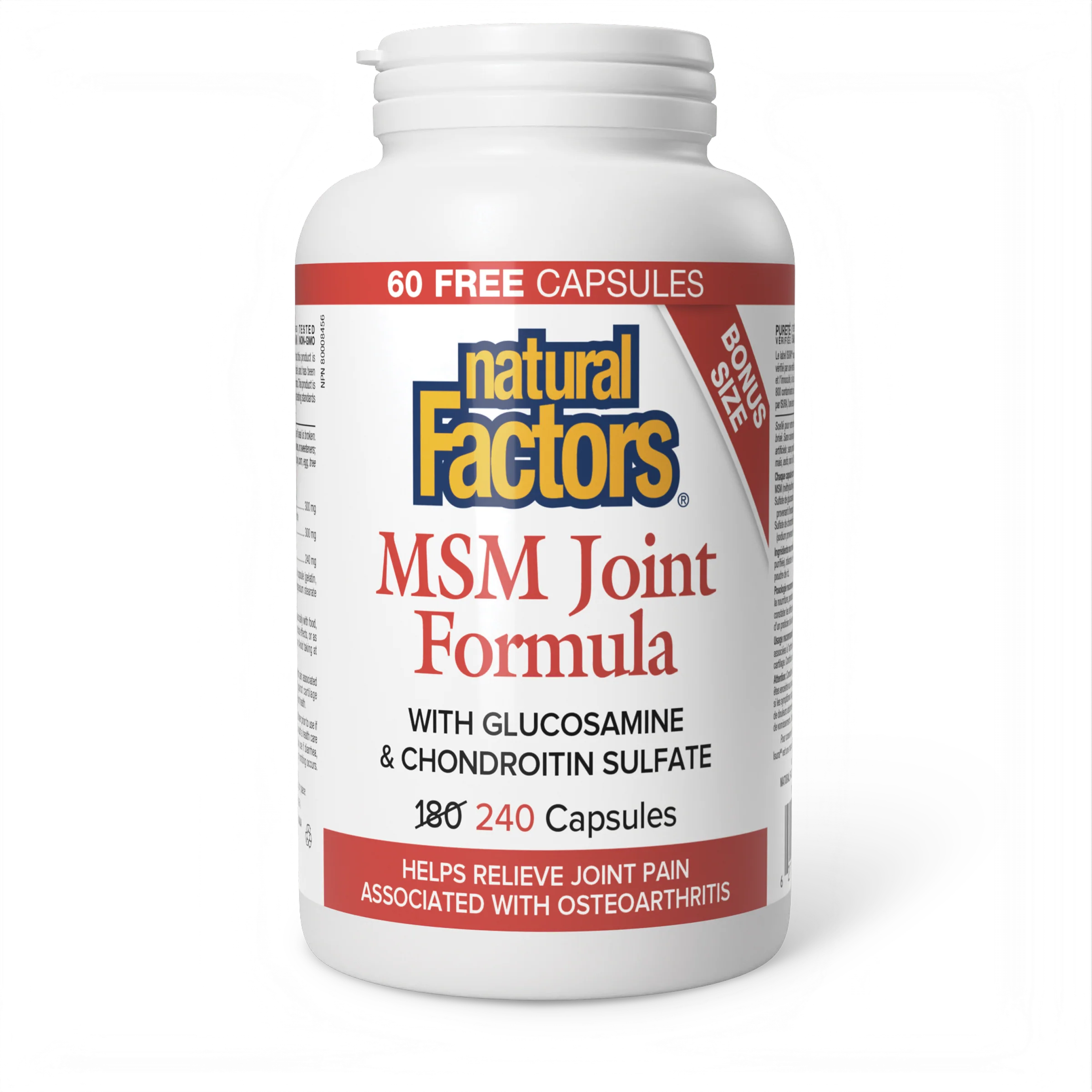 Natural Factors - MSM Joint Formula - Bonus Size