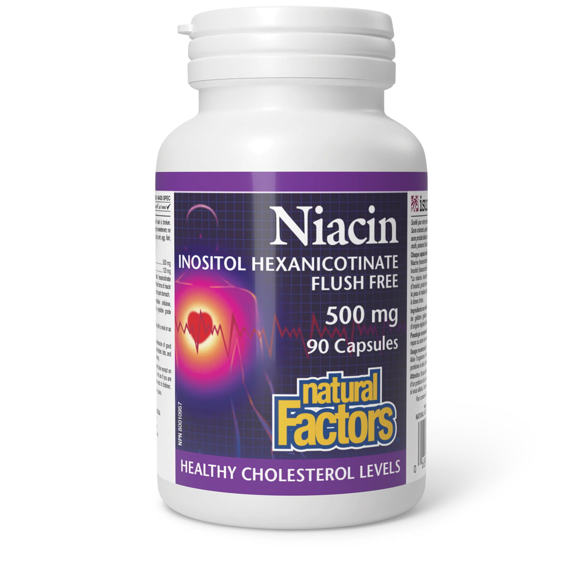Natural Factors - Niacin Flush Free - 500 mg - Image 2