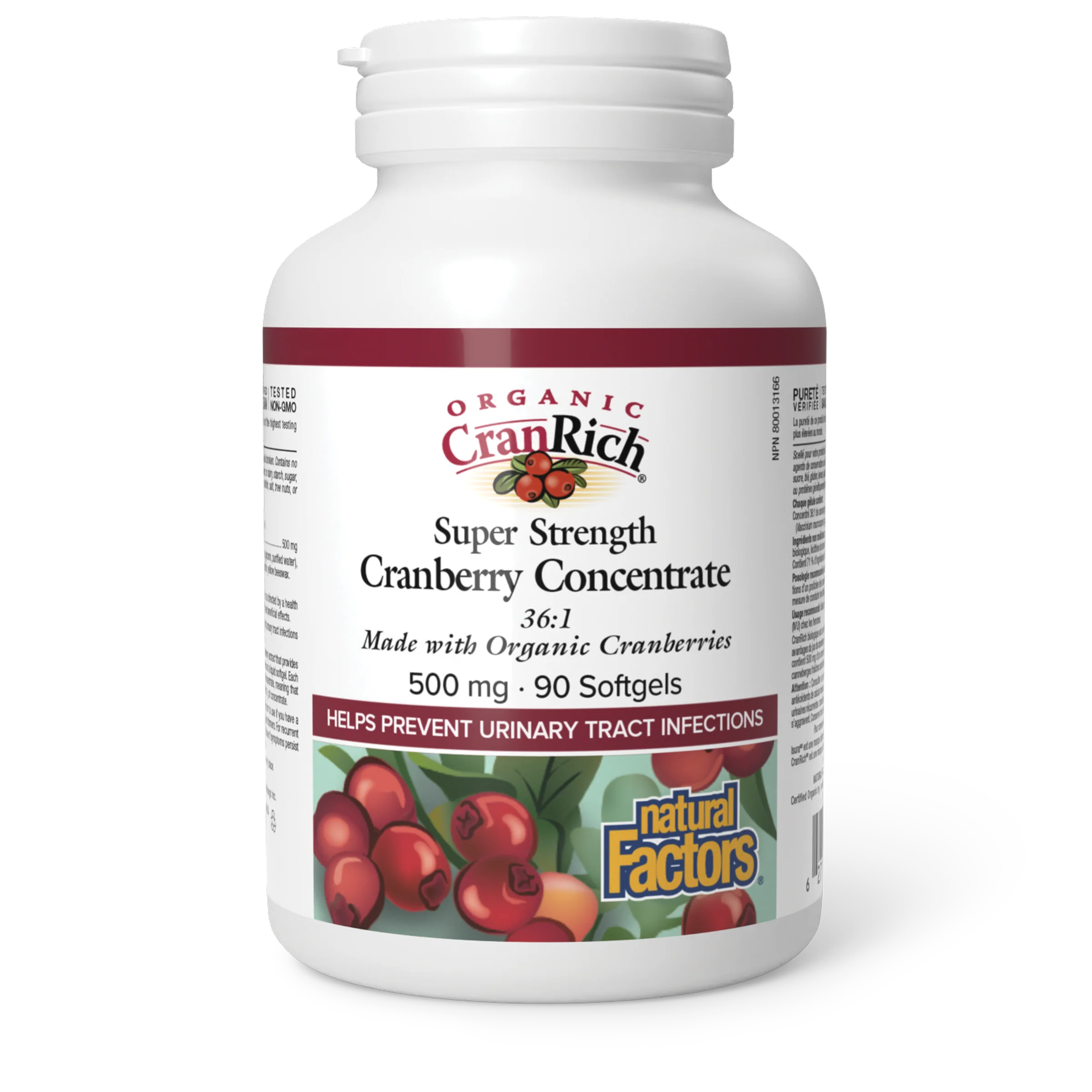 Natural Factors - Organic CranRich Super Strength Cranberry Concentrate