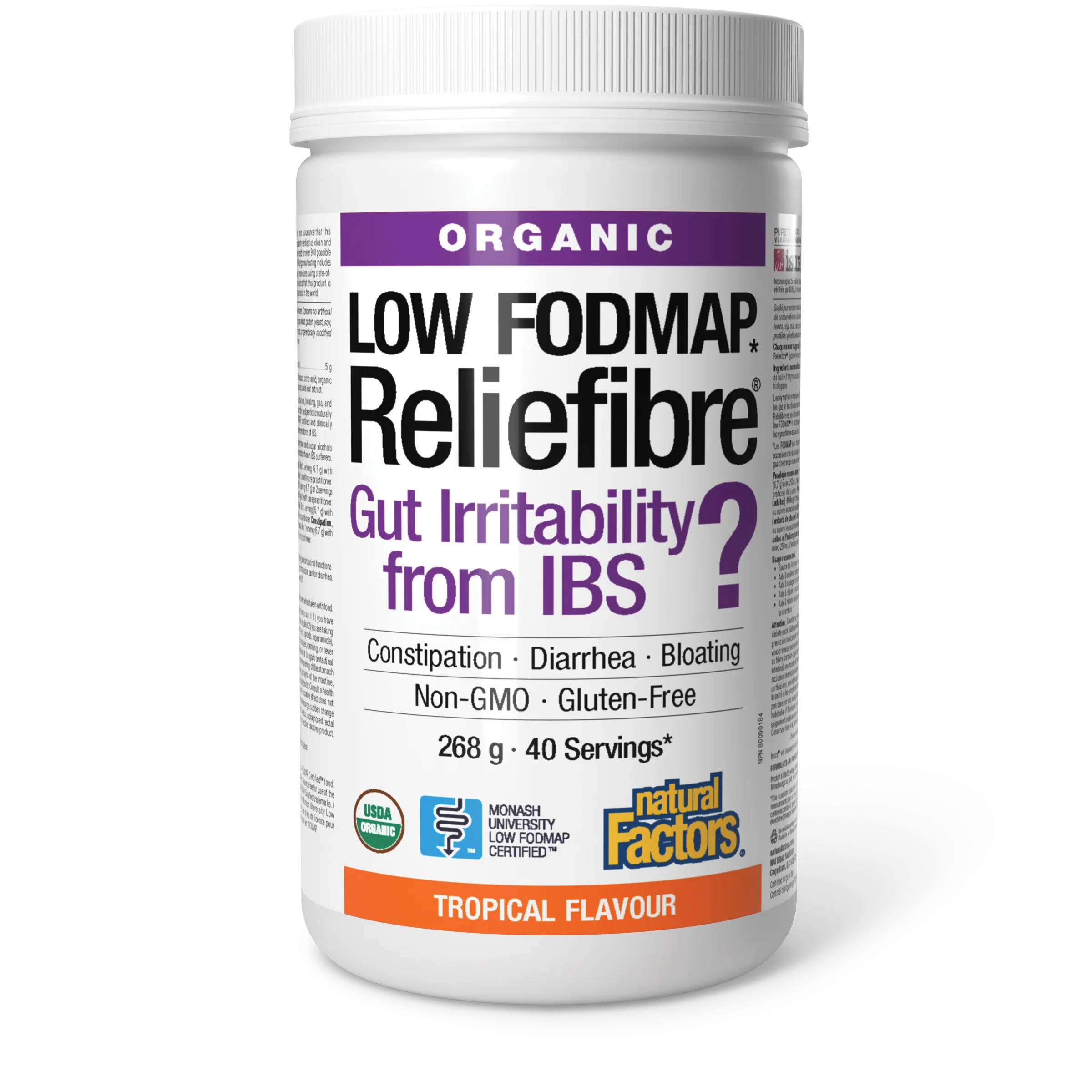 Natural Factors - Organic Reliefibre - Tropical